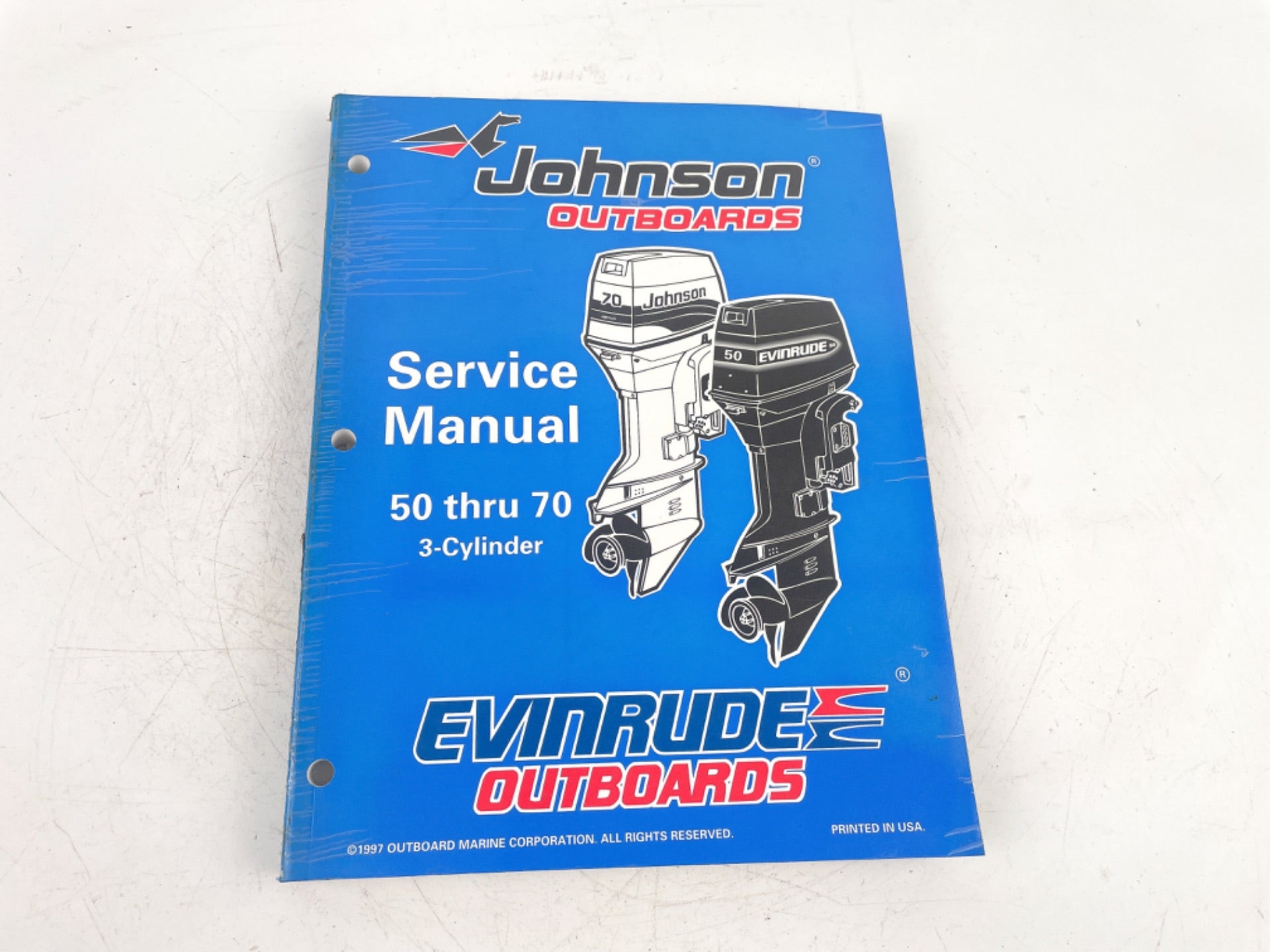 OEM 1997 JOHNSON/E OUTBOARD SERVICE MANUAL 50-70 3-CYLINDER 520208