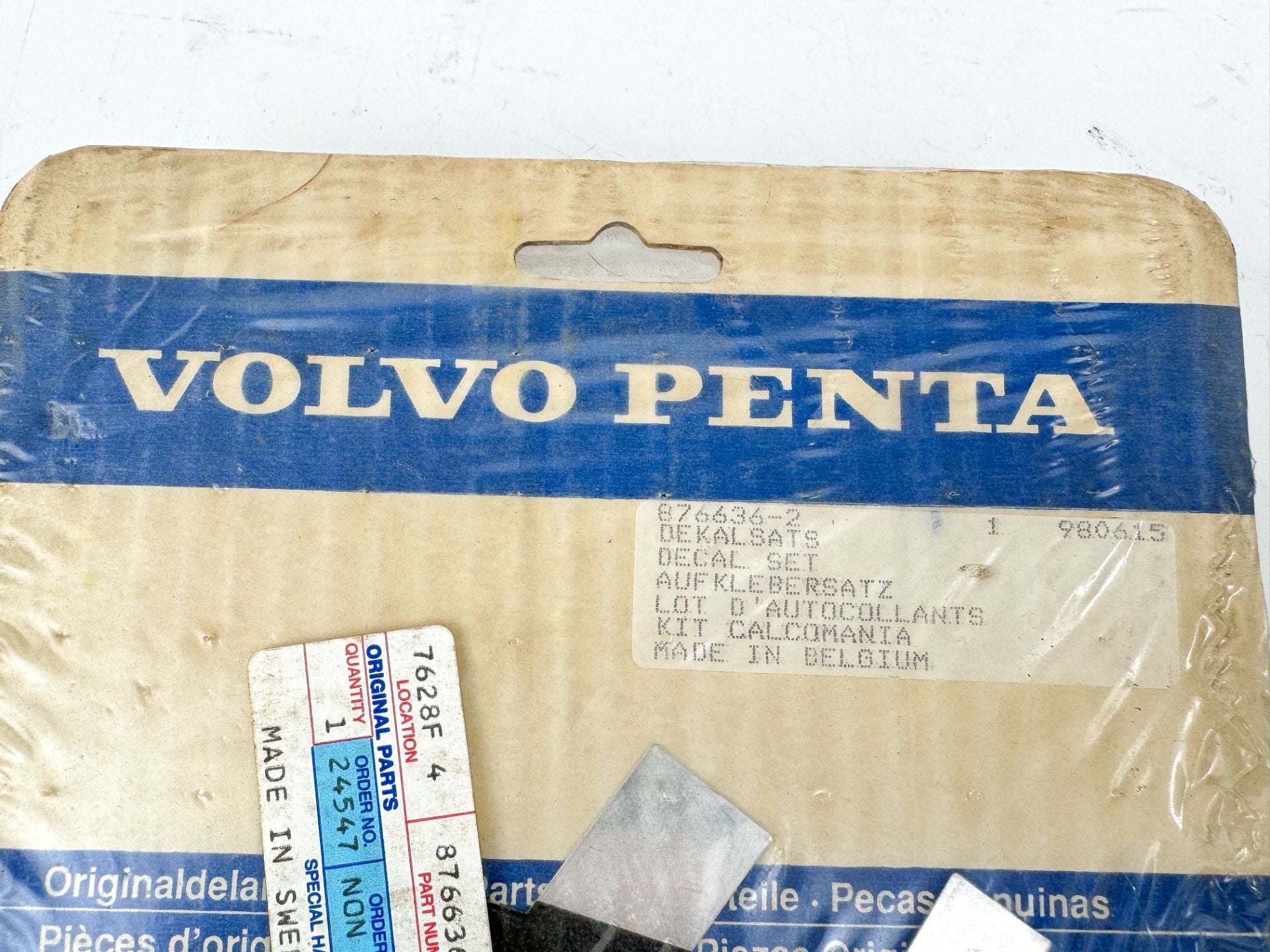 Volvo Penta Decal Set 876636-2 Brand New OEM