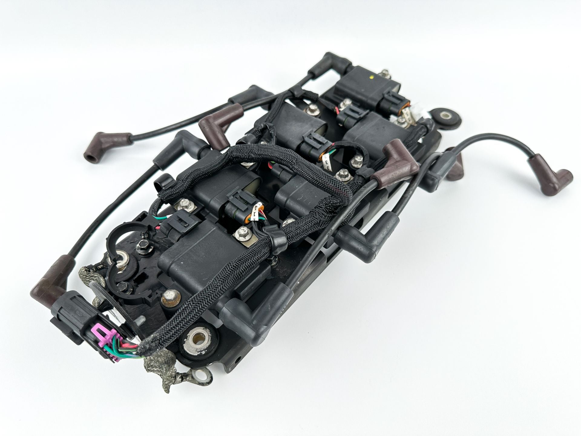 2015 Mercury 250 HP 2 Stroke Outboard Ignition Coil Set W/ Plate 879984A1 OEM