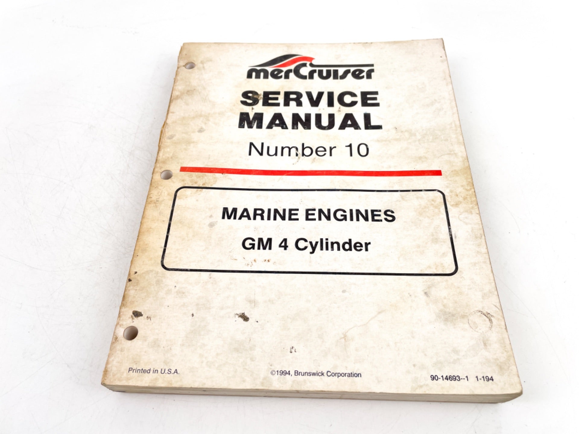 Mercruiser Factory Service Manual Number 10 GM 4 Cylinder Marine 90-14693--1