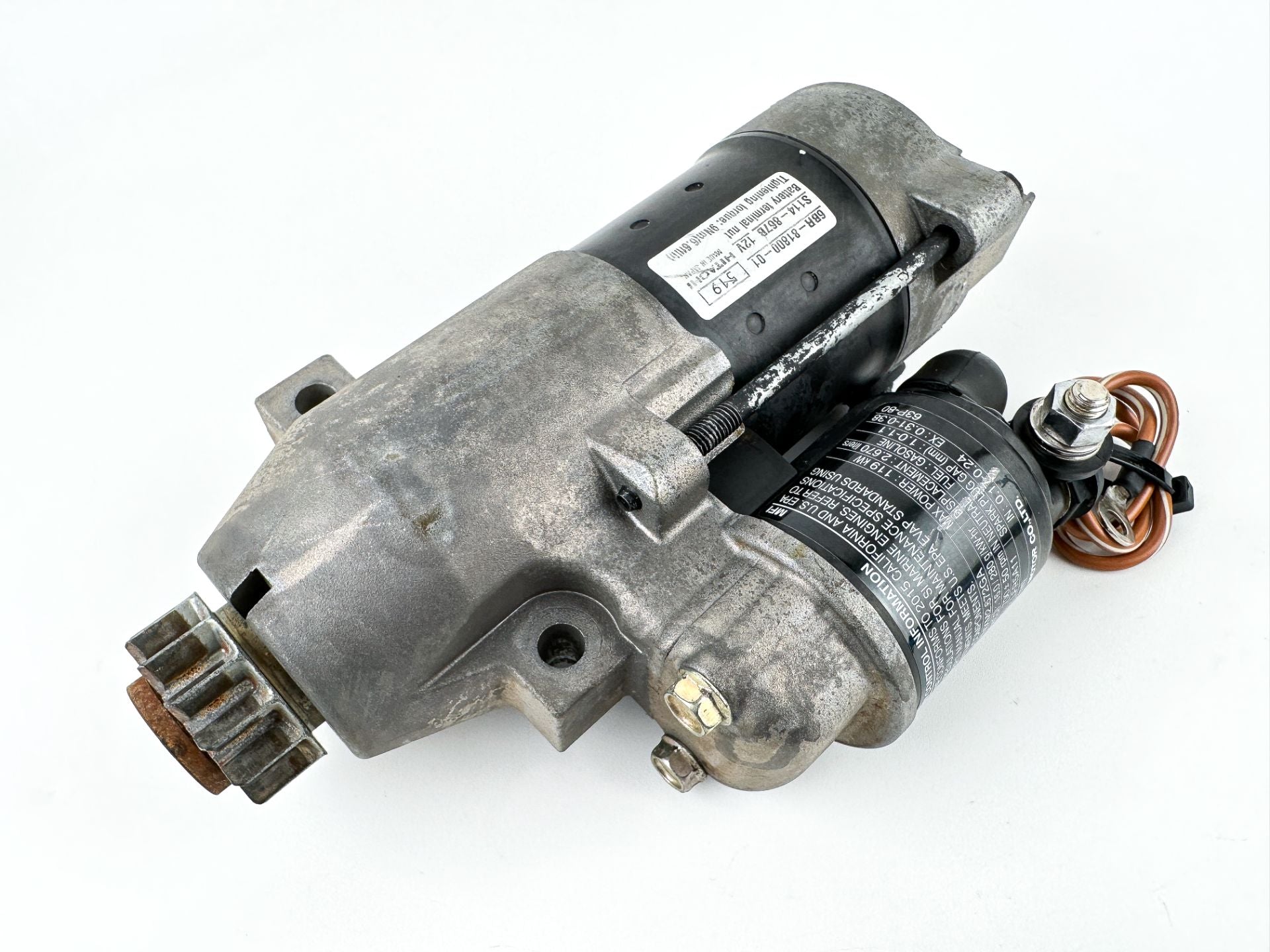 2015 Yamaha 150 HP 4 Stroke Outboard Starter Motor 6BR-81800-01-00 OEM