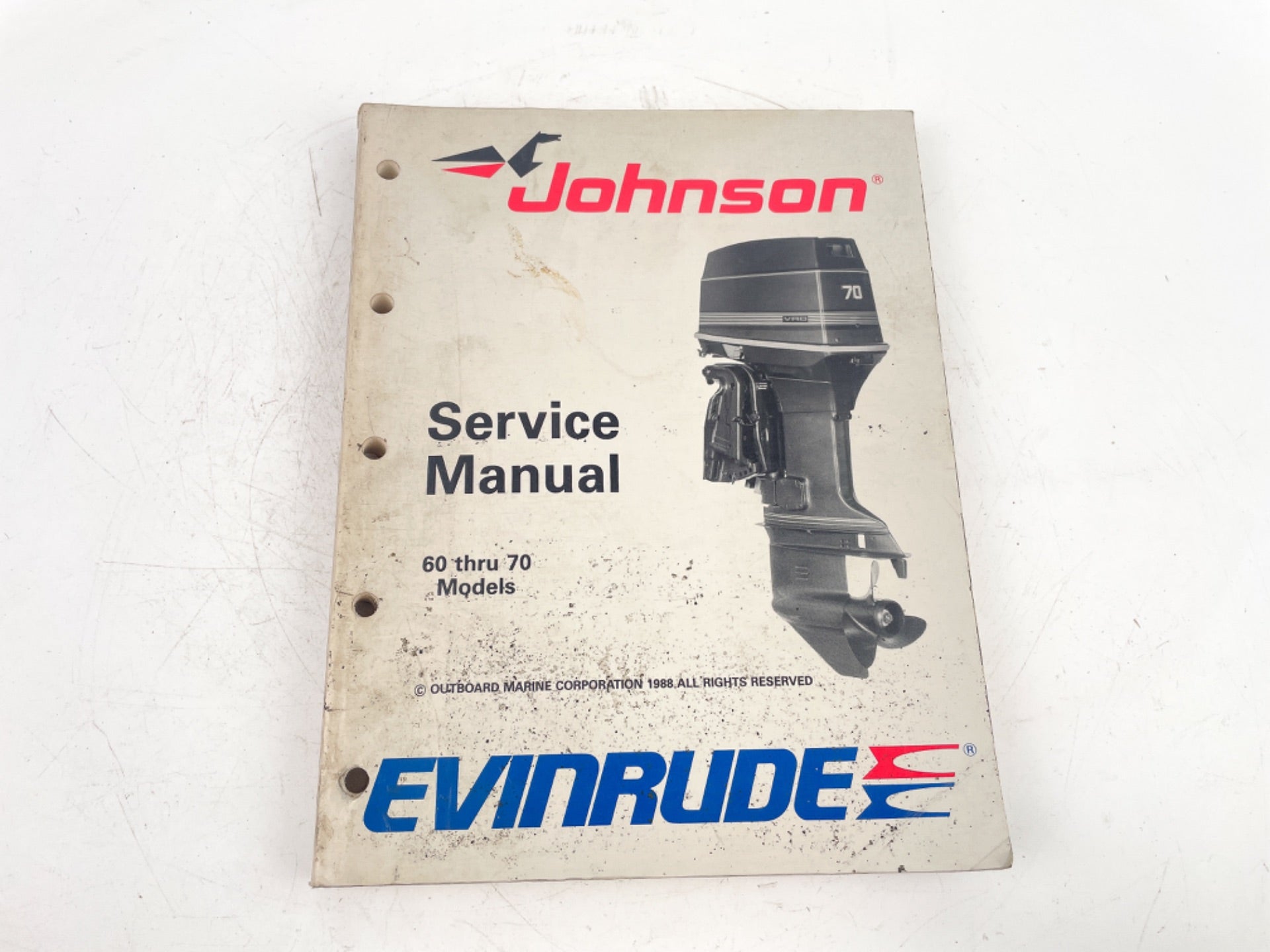 1988 Johnson Evinrude "CE" 60 thru 70 HP Models Service Manual 507756