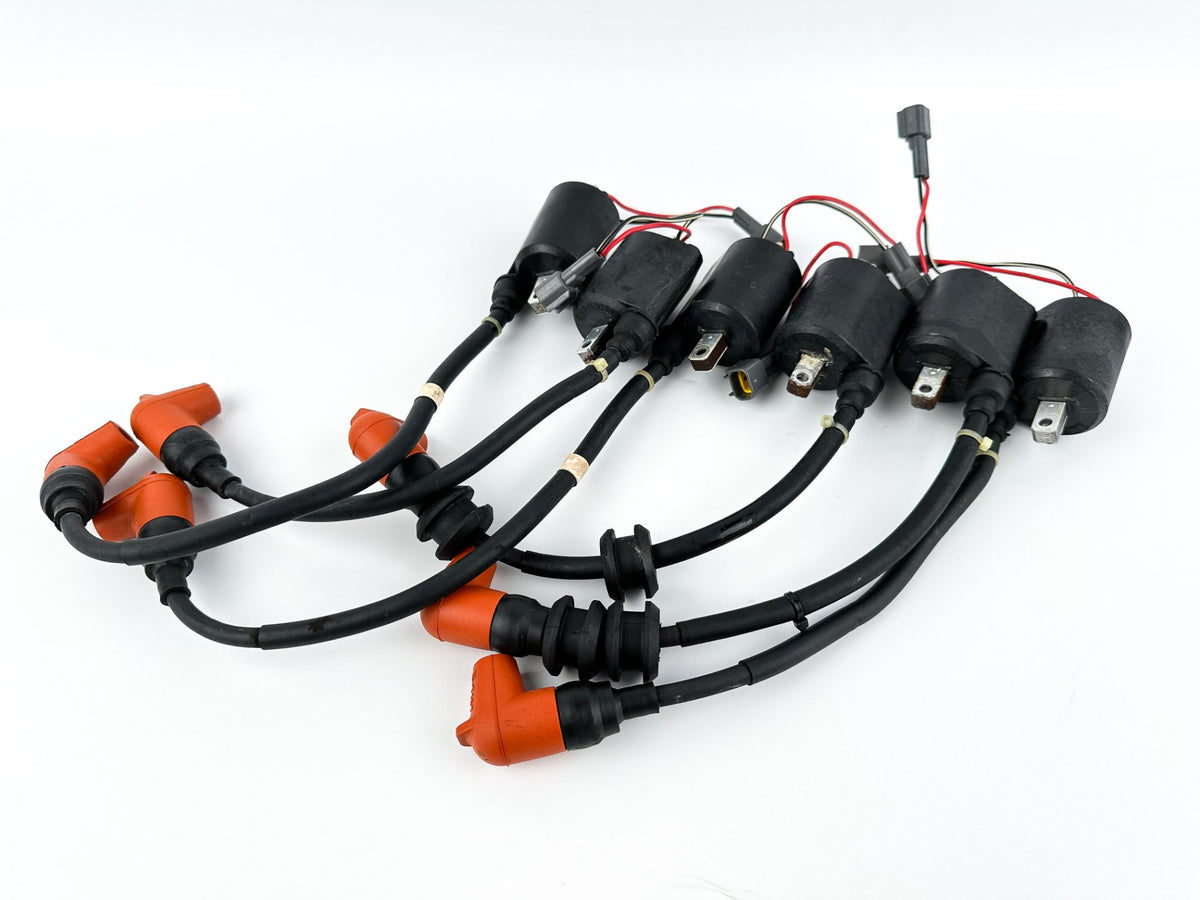 2002 Yamaha 200 HP 2 Stroke Outboard Ignition Coil Set 68F-82310-01-00 OEM