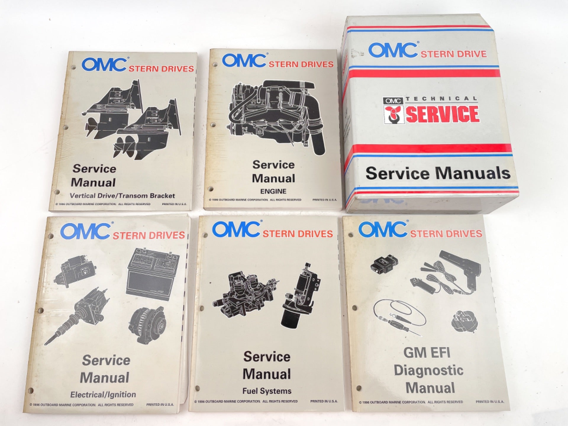 1997 OMC LK Stern Drive Service Repair Manual 5 Piece Set 507280