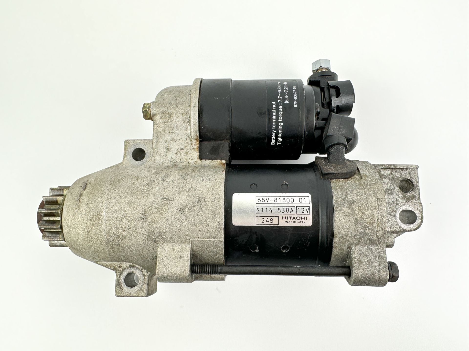 2003 Yamaha 115 HP 4 Stroke Outboard Starter Motor 68V-81800-01-00 OEM