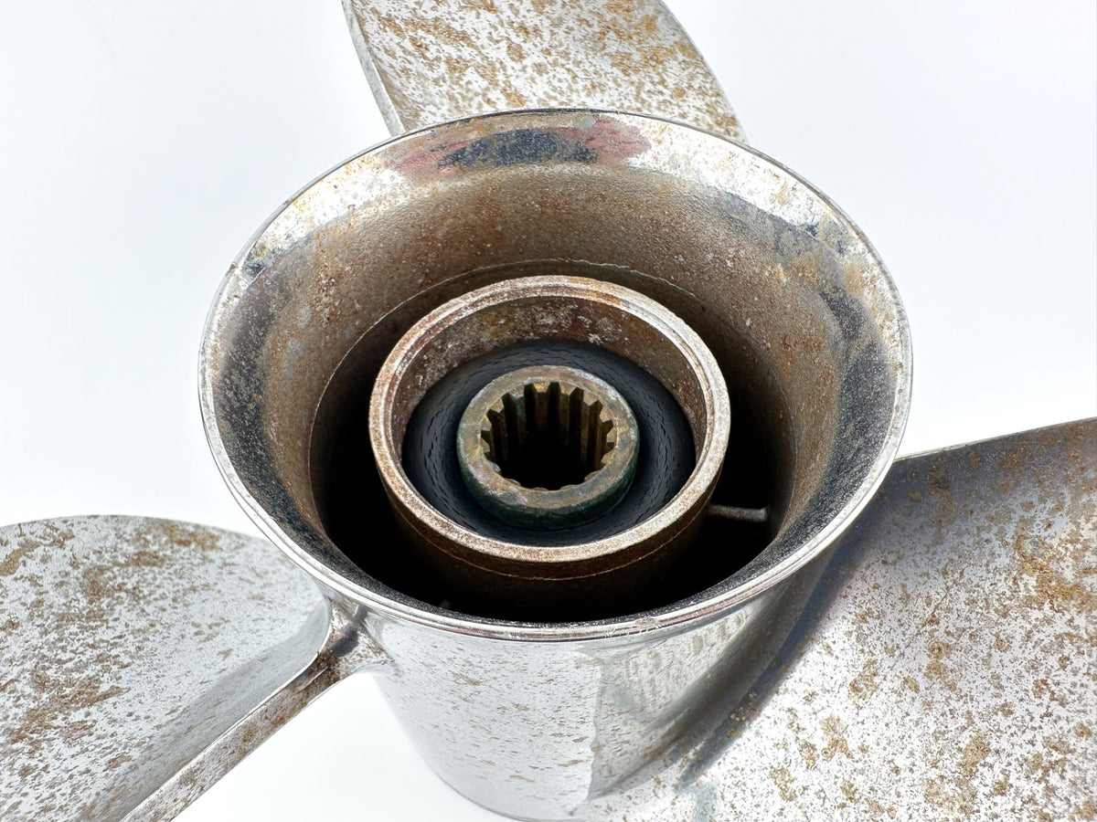 Suzuki Stainless Steel 3 Blade Propeller Prop 14" X 20P Right Hand Standard