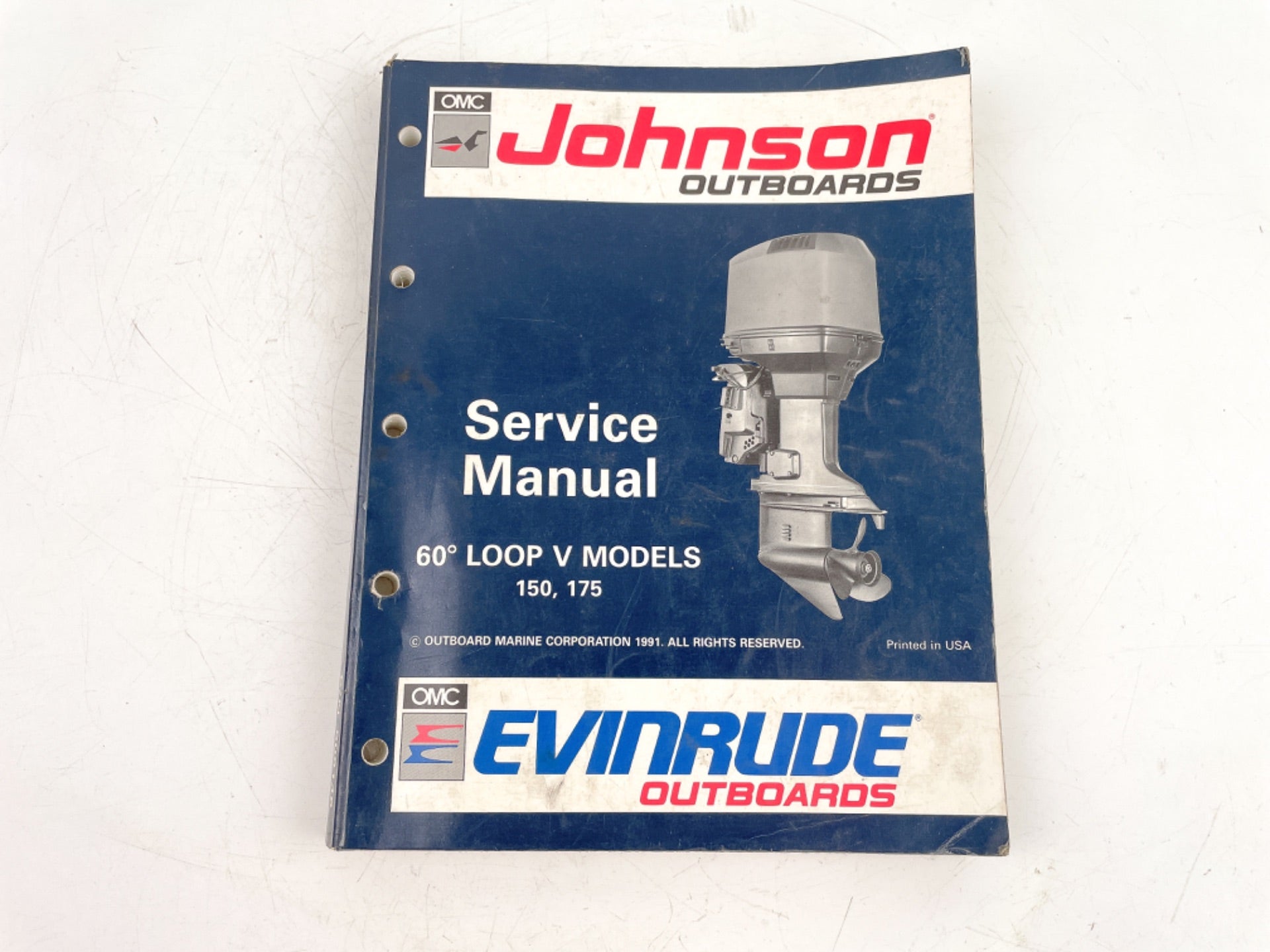 1991 OMC Johnson Evinrude "EN" 60° LV Models 150, 175 Service Manual 508146