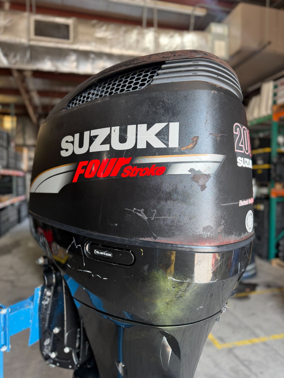 2007 Suzuki 200HP V6 4 Stroke Outboard Engine 25" Shaft - Needs Work
