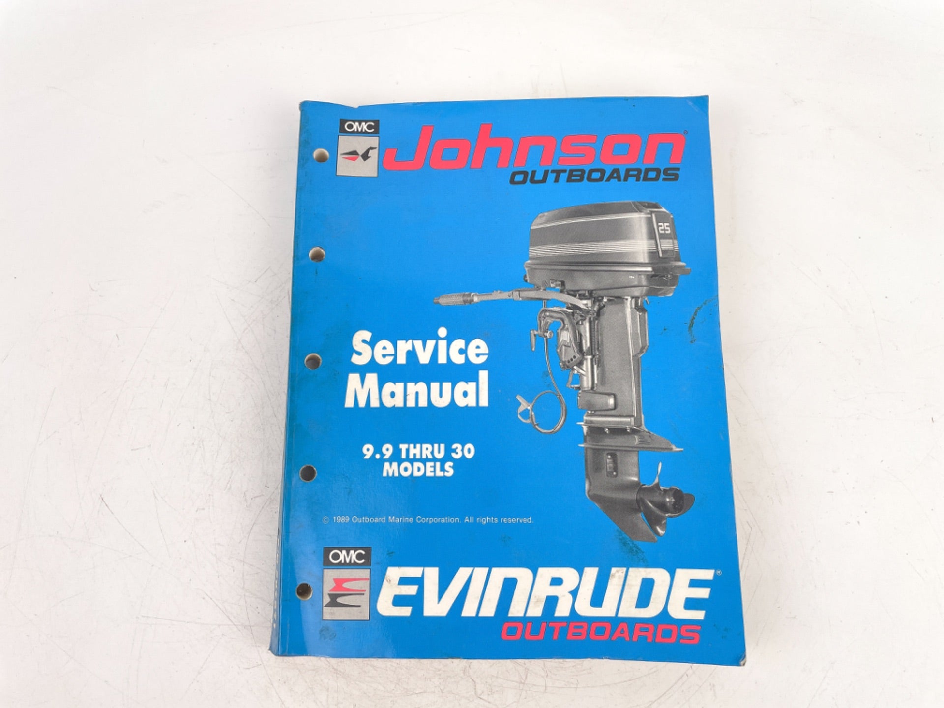 OEM 1989 JOHNSON/E OUTBOARD SERVICE MANUAL 9.9-30 MODELS 507871