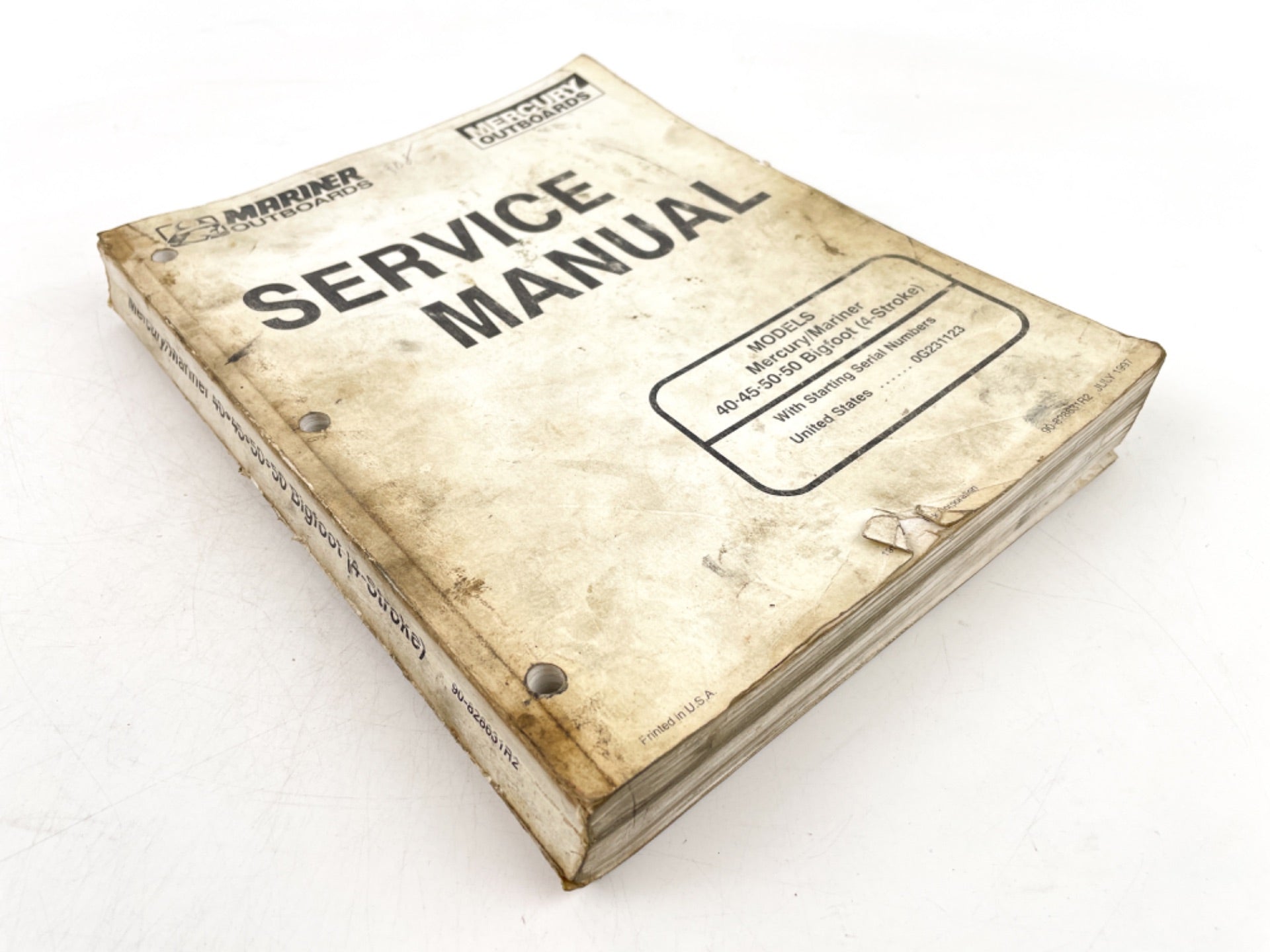 Mariner Mercury 40 45 50 HP Bigfoot 4 Stroke Service Manual 90-828631R3