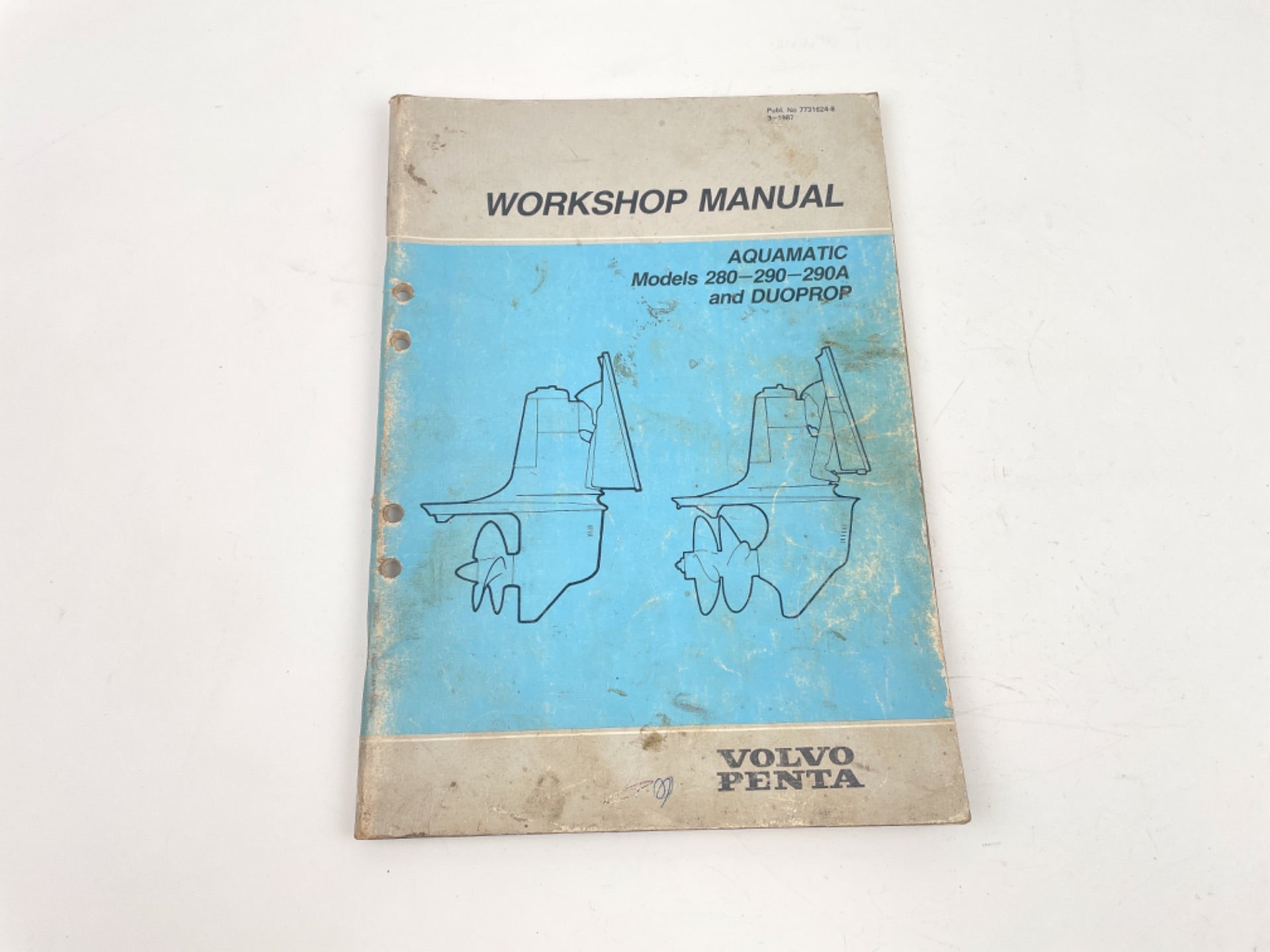 Volvo Penta Workshop Manual, Models 280, 290, 290A & Duoprop 7731624-8