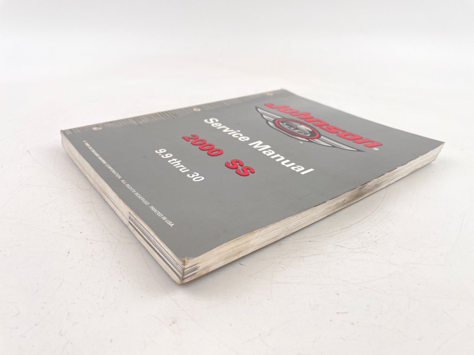 2000 Johnson Outboard Motor SS 9.9 thru 30 Service Shop Repair Manual 787067