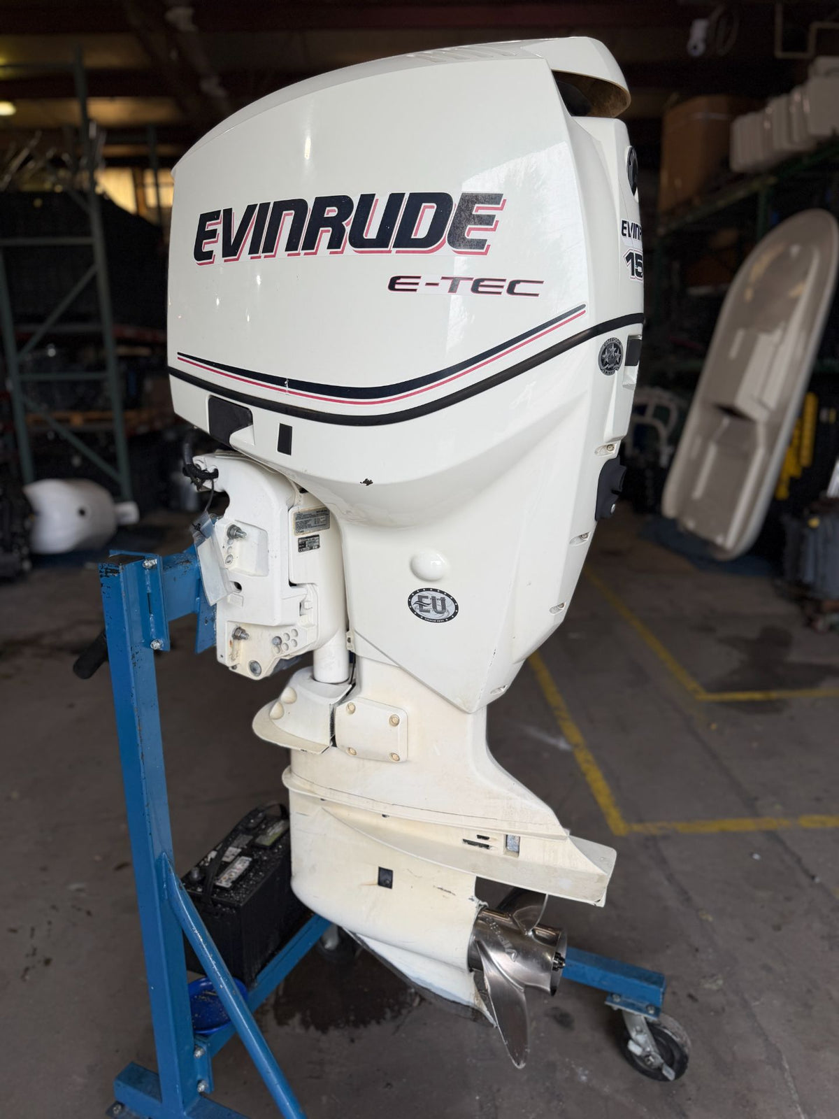 2010 Evinrude 150HP Etec 2 Stroke Outboard Engine 25" Shaft 490 Hours