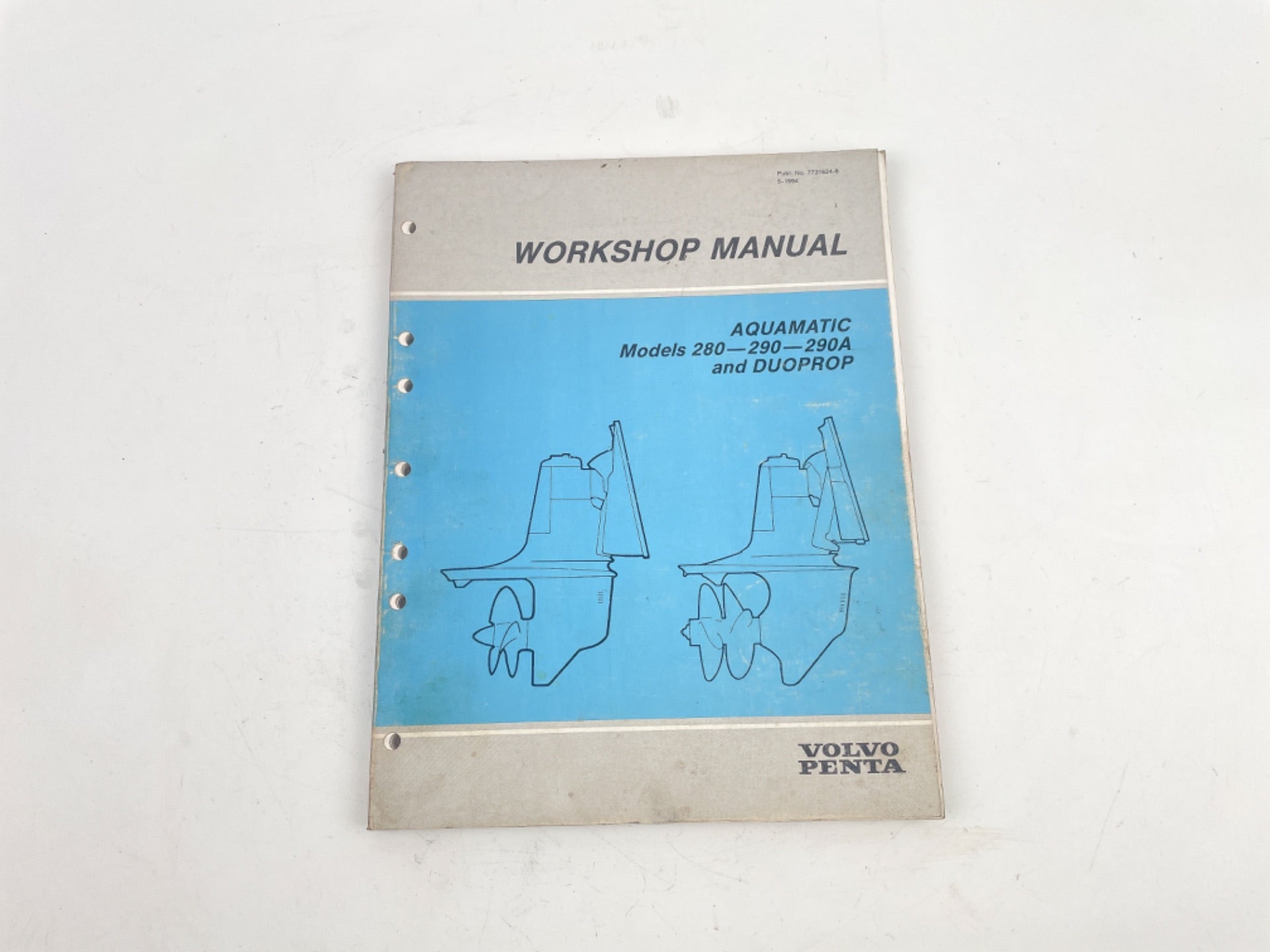 WS Volvo Penta Aquamatic Models 280-290-290A & Duoprop Workshop Manual 7731624-8