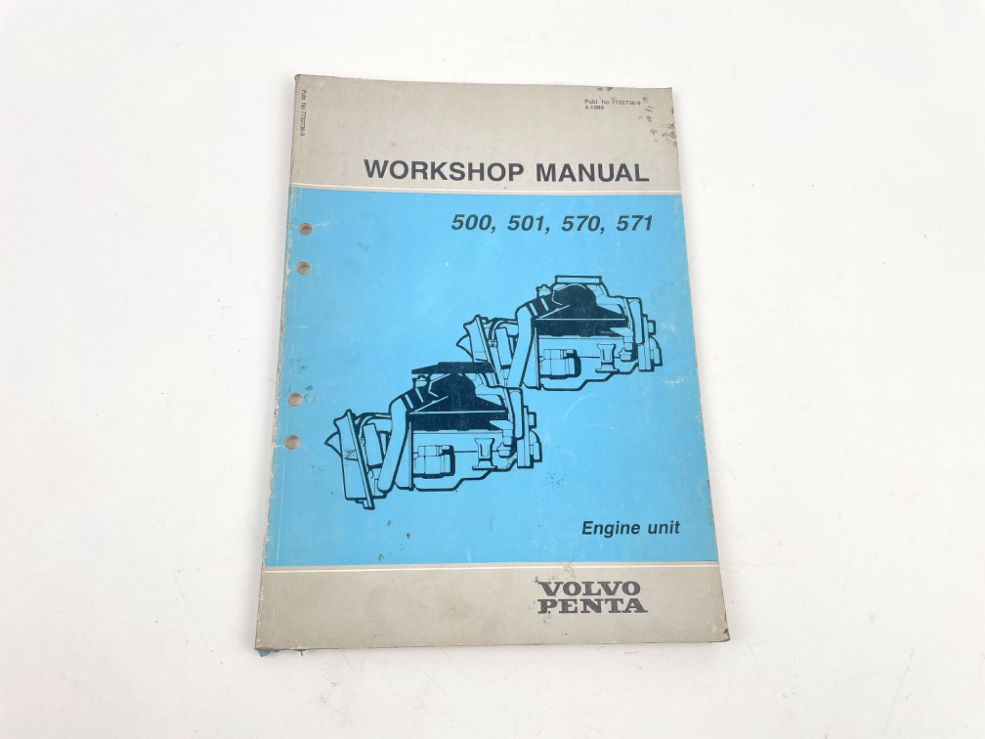 Volvo Penta factory workshop manual 500 501 570 571 572 engine unit 7732736-9