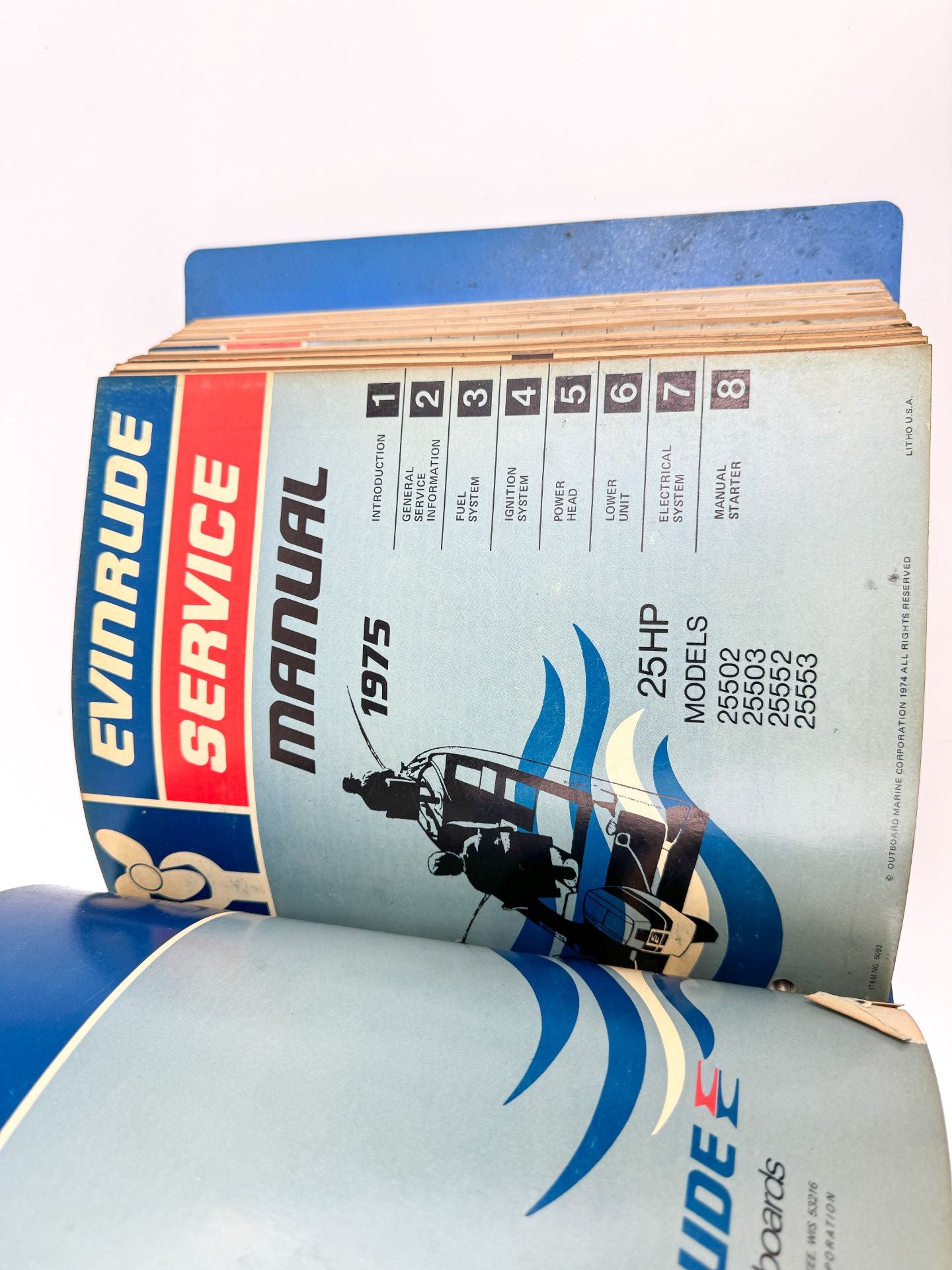 1975 Evinrude Service Manual Book Set