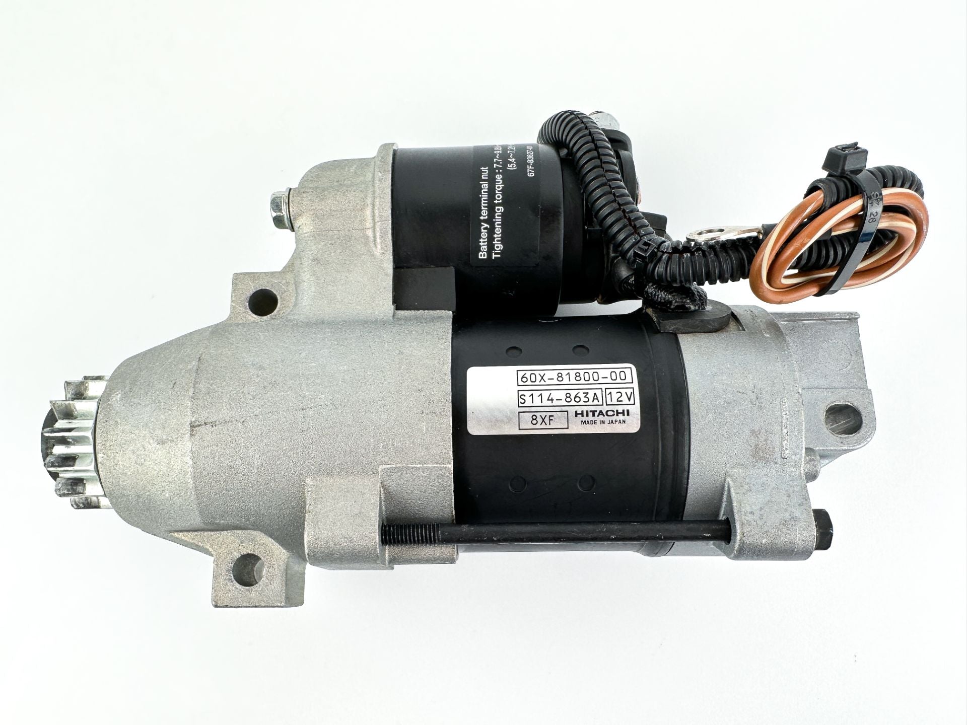 2009 Yamaha 225 HP 2 Stroke Outboard Starter Motor 60X-81800-00-00 OEM