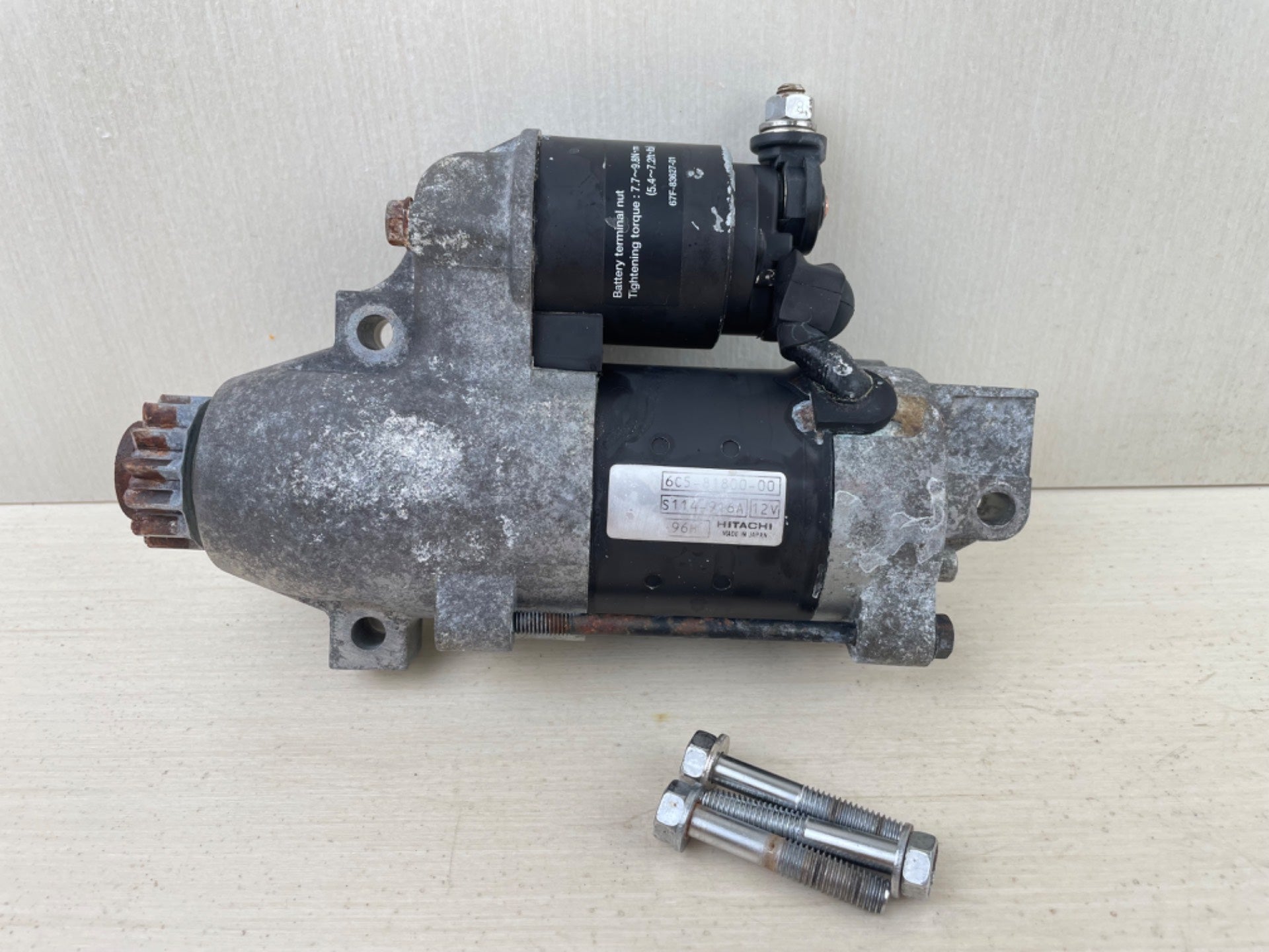 2014 Yamaha 70HP 4 Stroke Outboard Starter Motor Assembly 6CJ-81800-01-00