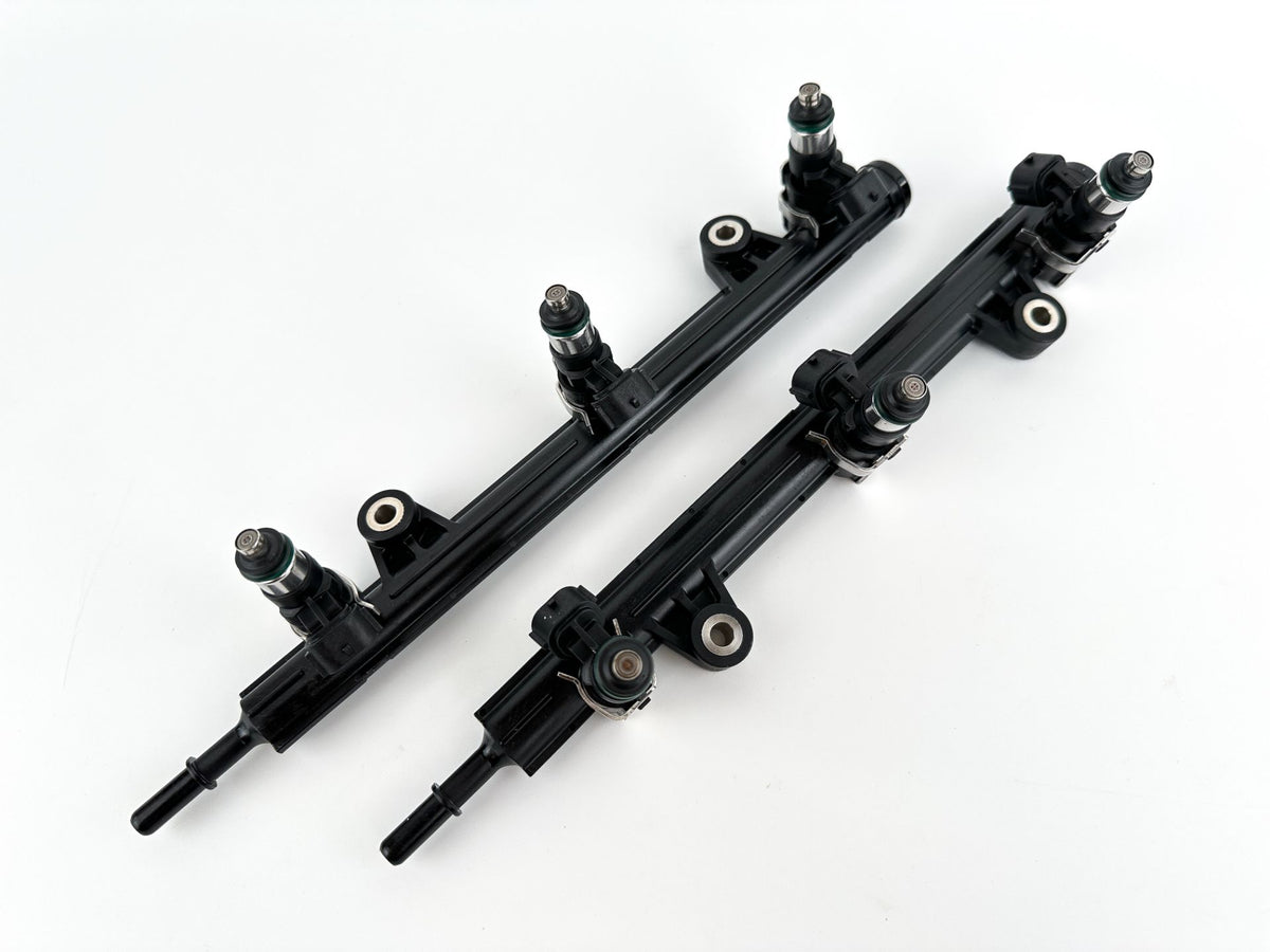 2012 Yamaha 250 HP 4 Stroke Outboard Fuel Injector Set W/ Rail 6AW-13761-00-00 OEM