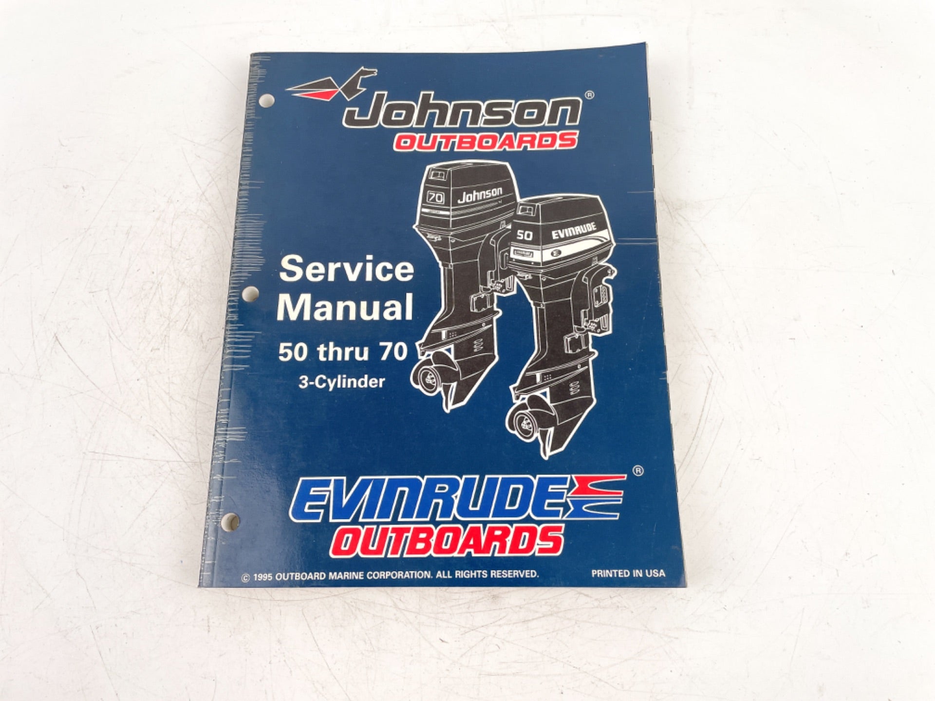 1996 OMC 50 60 65 70 HP 3-Cyl Johnson Evinrude Service Manual 507125