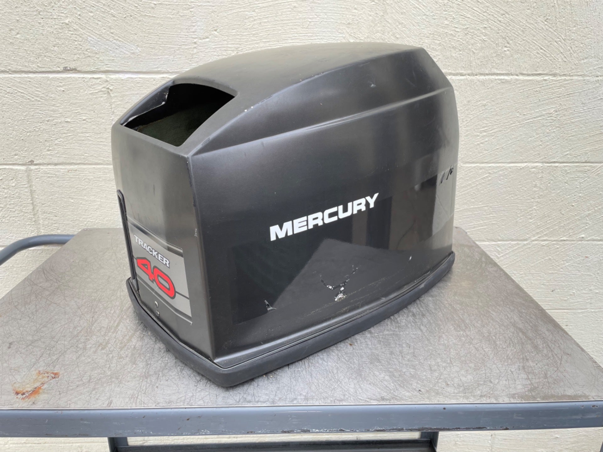 1989-1997 Mercury 40 HP 2 Stroke Outboard Top Cowling Cover Tracker