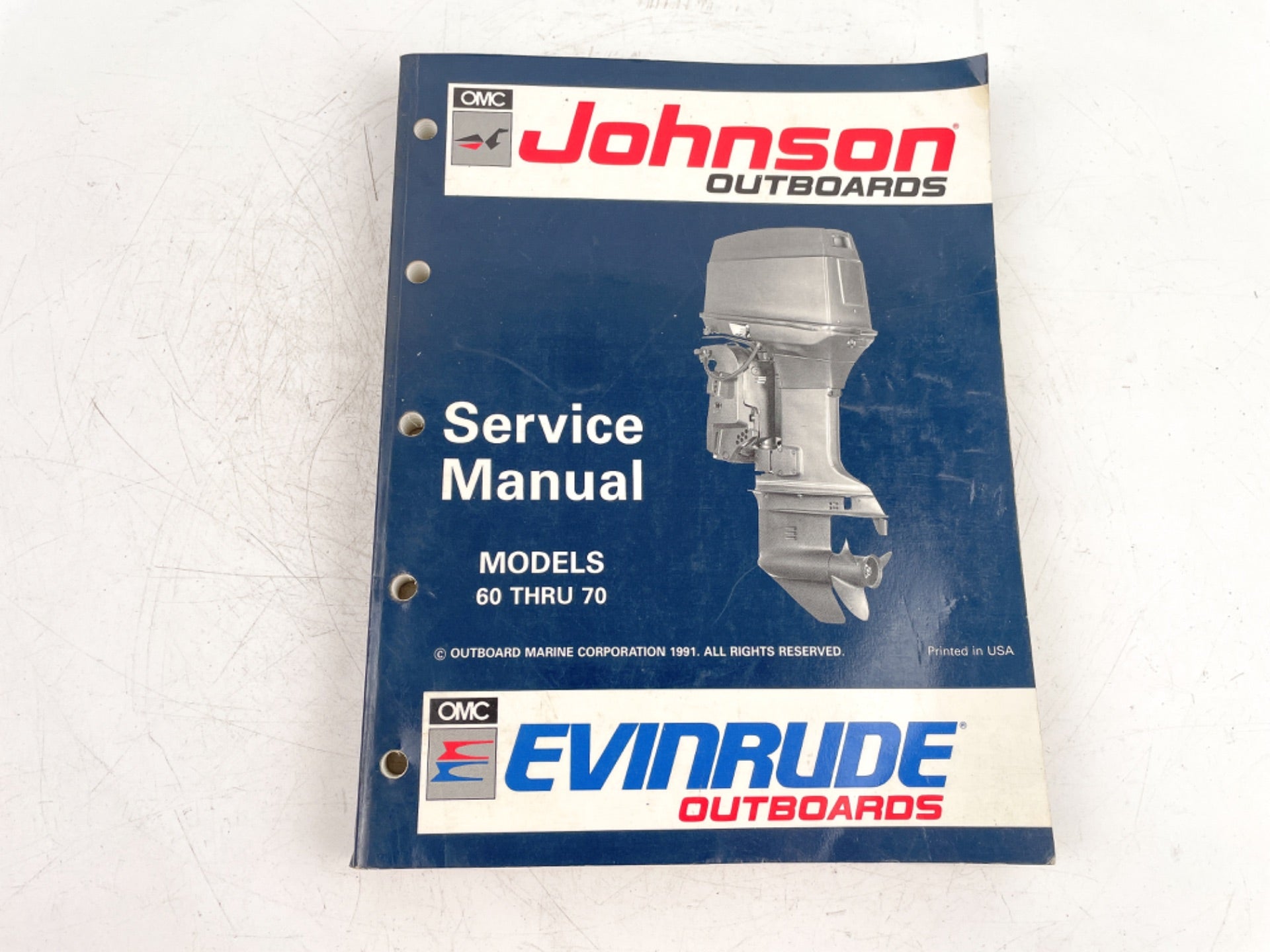 1991 OMC Johnson Evinrude "EN" 60 thru 70 Models Service Manual 508144