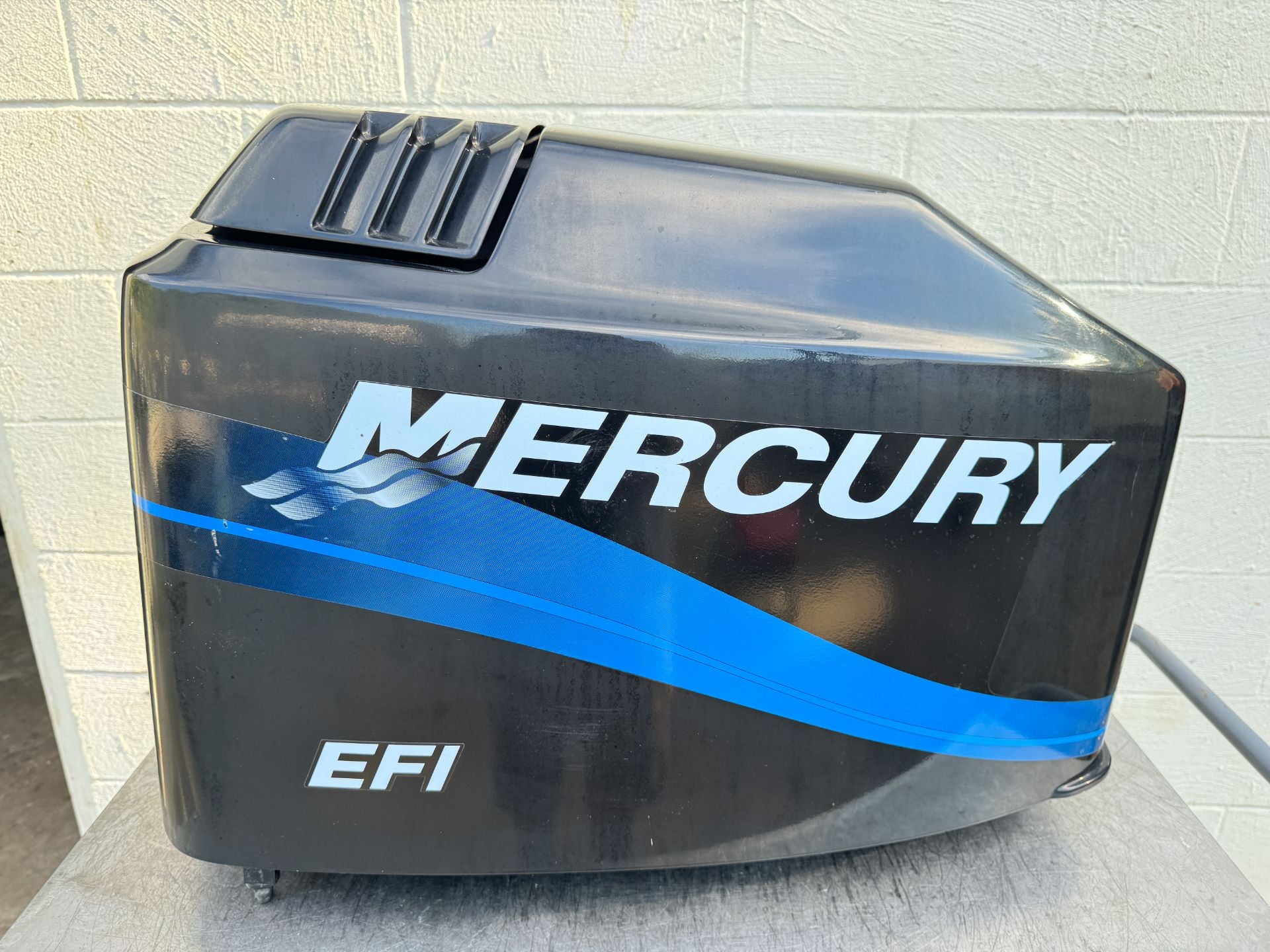 1996-2005 Mercury 200HP 2 Stroke EFI Top Cowl Cowling Hood Black 827328T7