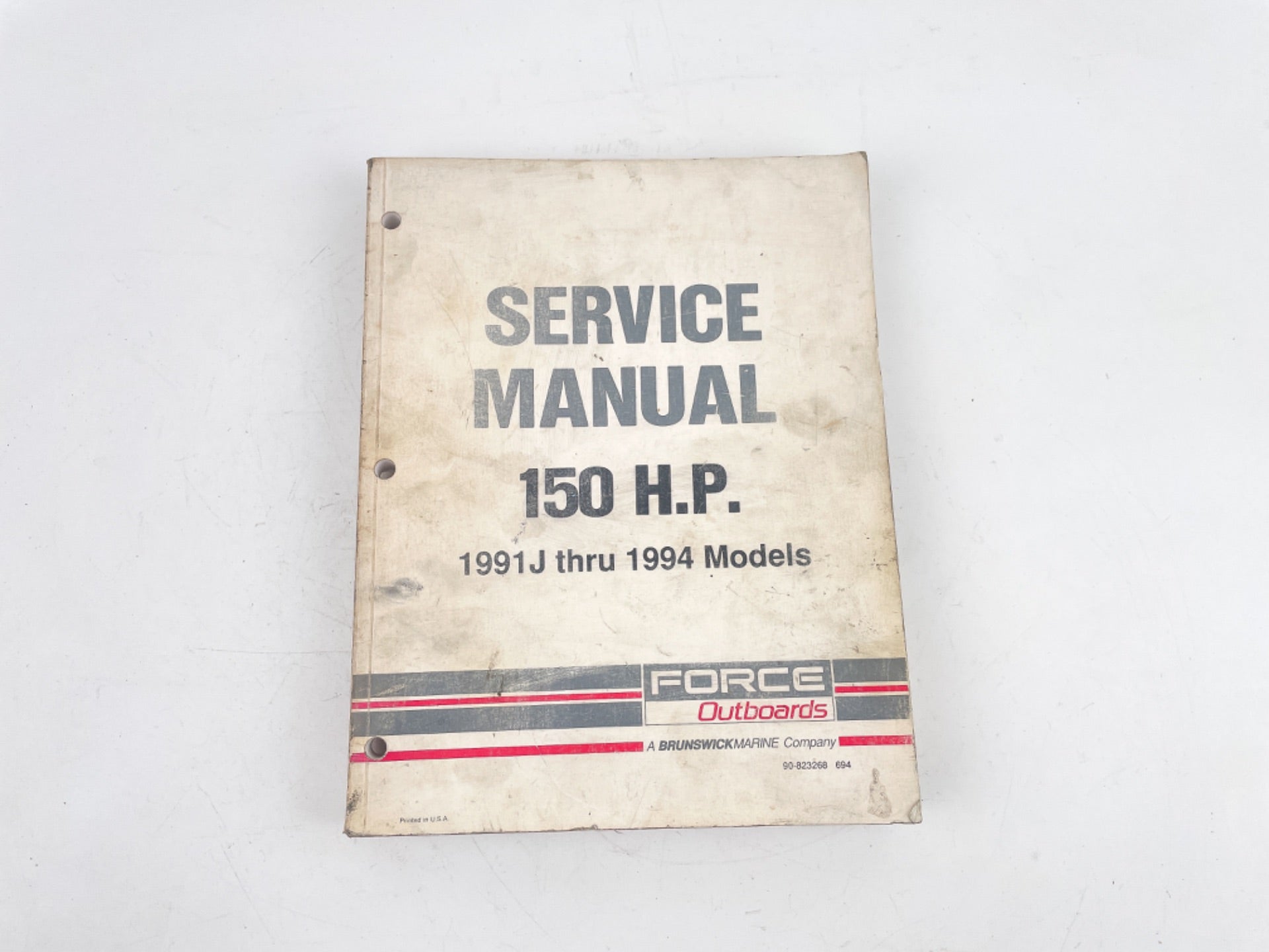 FORCE OUTBOARDS 90-823268 SERVICE MANUAL 150 H.P. 1991J THRU 1994 MODELS