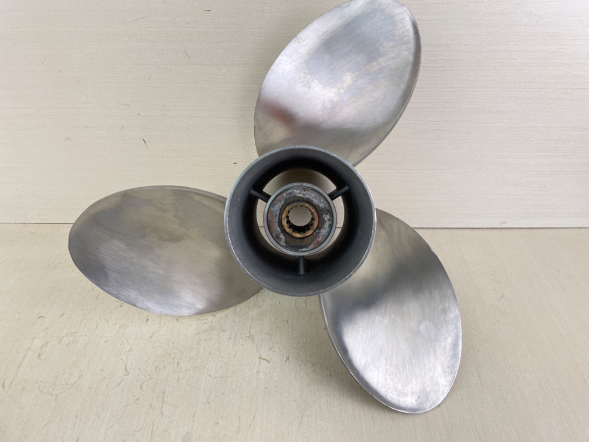 Suzuki Stainless Steel Propeller Prop 15 1/4" x 19P 3 Blade Left Hand