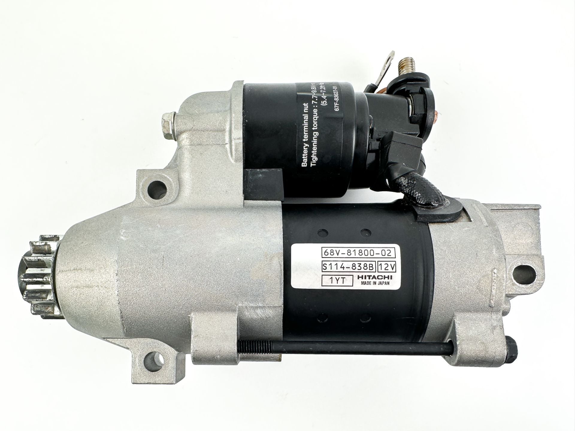 2012 Yamaha 115 HP 4 Stroke Outboard Starter Motor 68V-81800-02-00 OEM