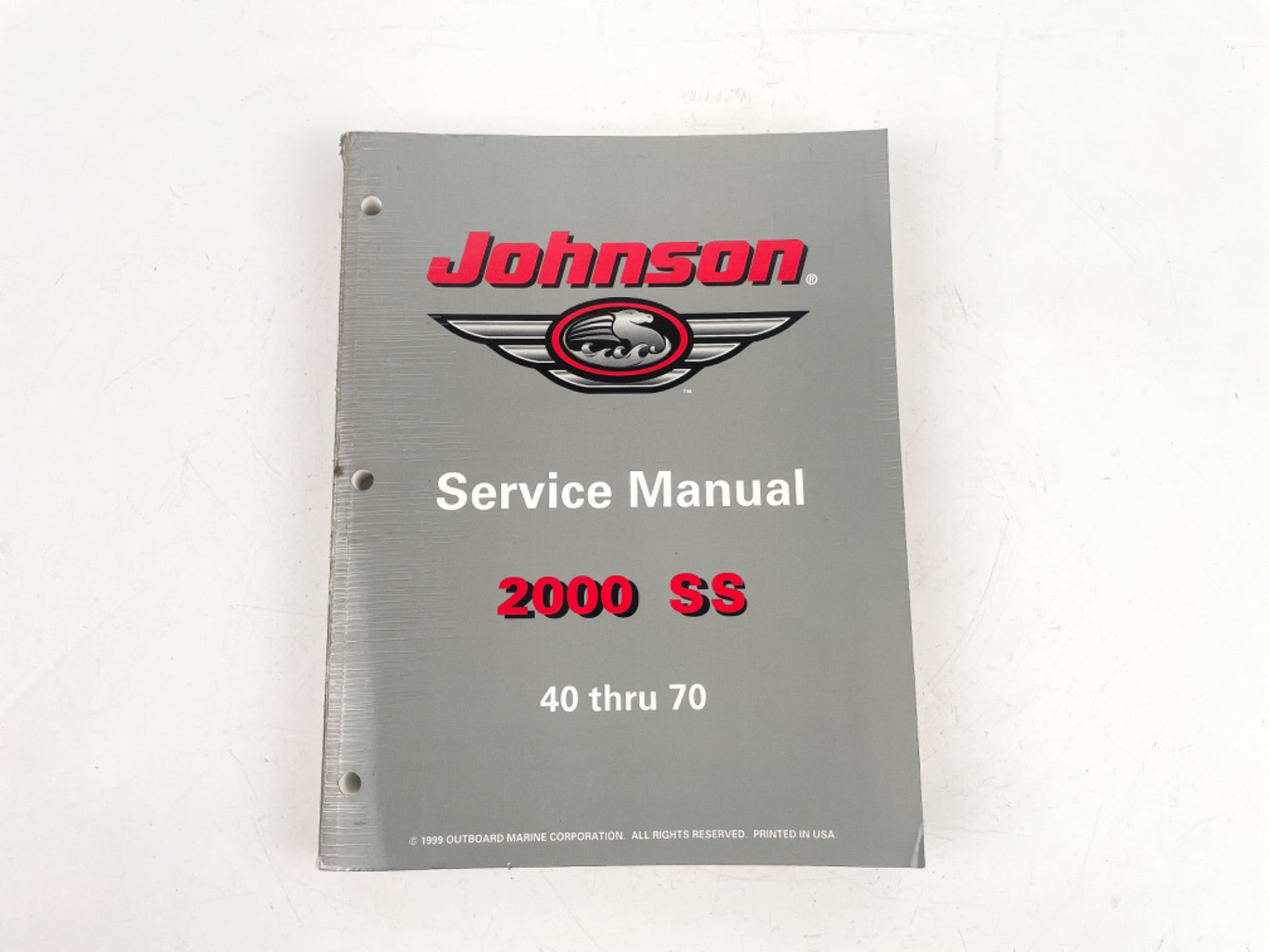 2000 SS Johnson Outboard Marine 40 thru 70 Service Manual 787069