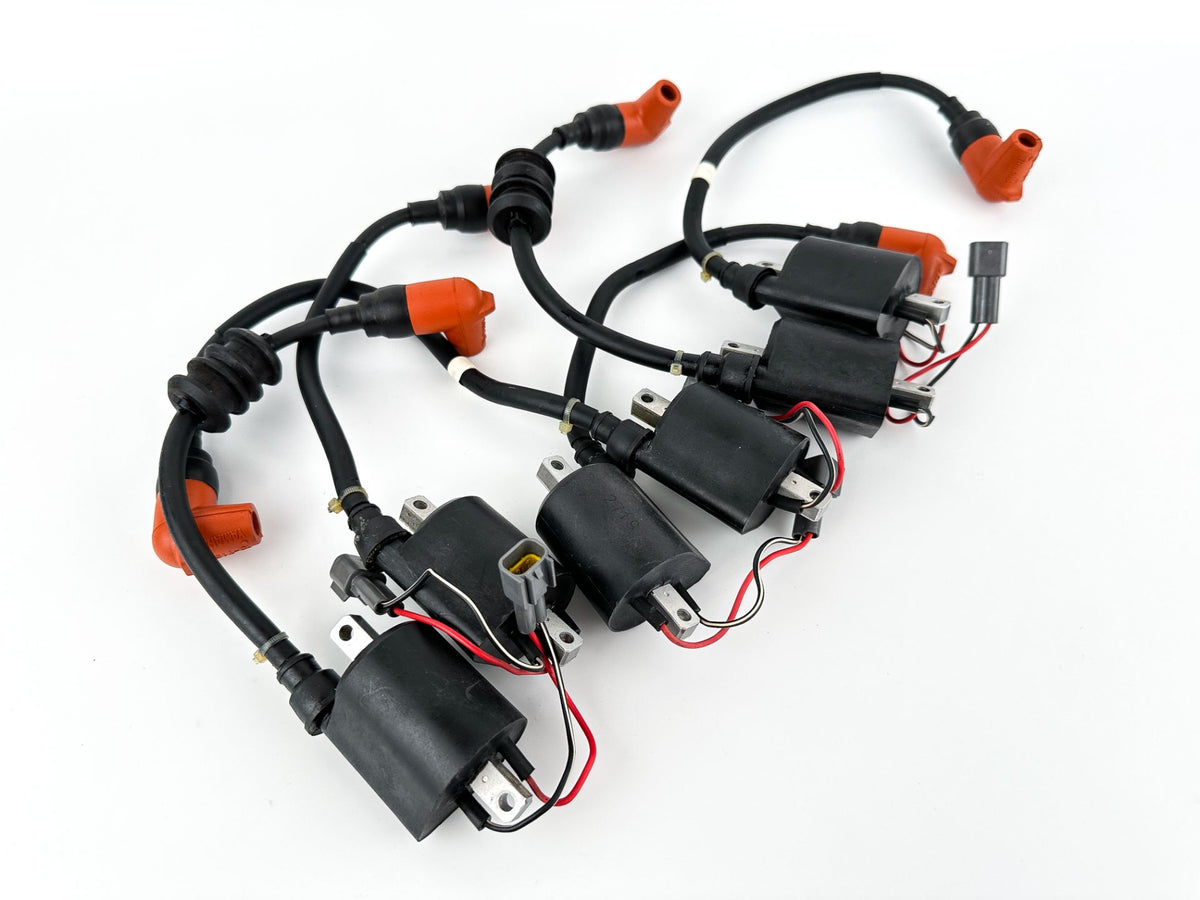 2002-2003 Yamaha 200 HP 2 Stroke Outboard Ignition Coil Set 68F-82310-11-00