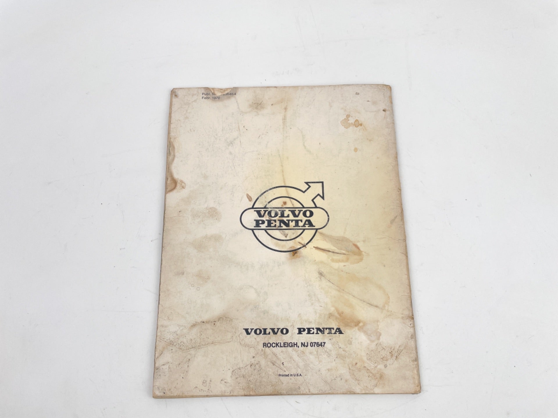 Volvo Penta workshop manual engine AQ105 AQ115 AQ130 AQ165 AQ170 7723640-4