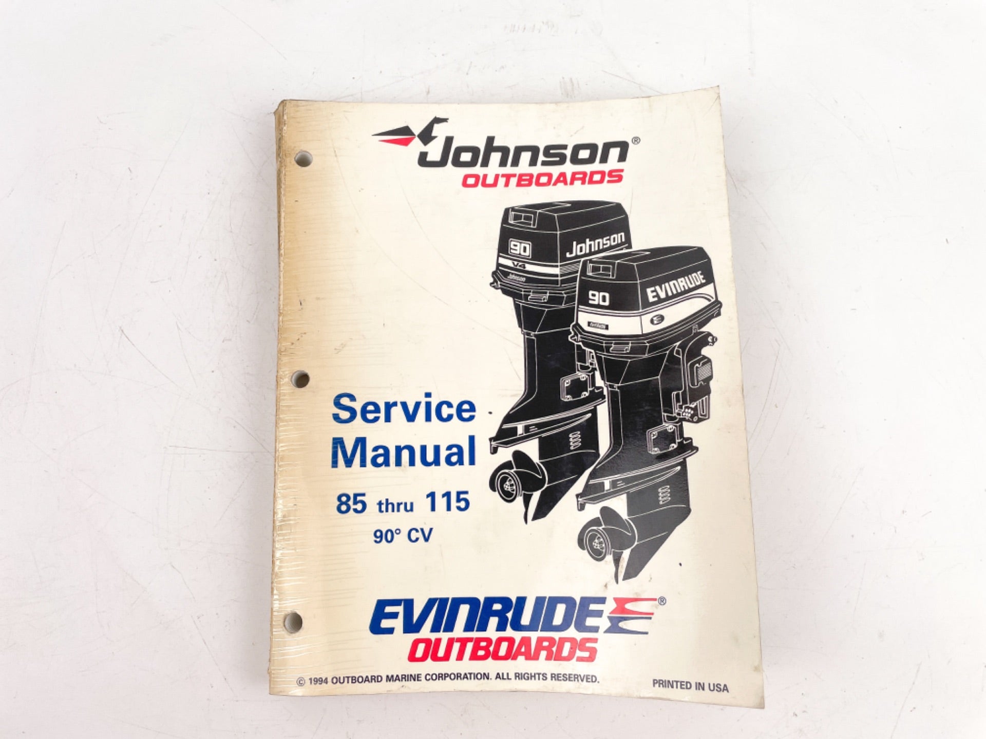 "EO" 90° CV Service Manual 85 thru 115 Johnson Evinrude 503150