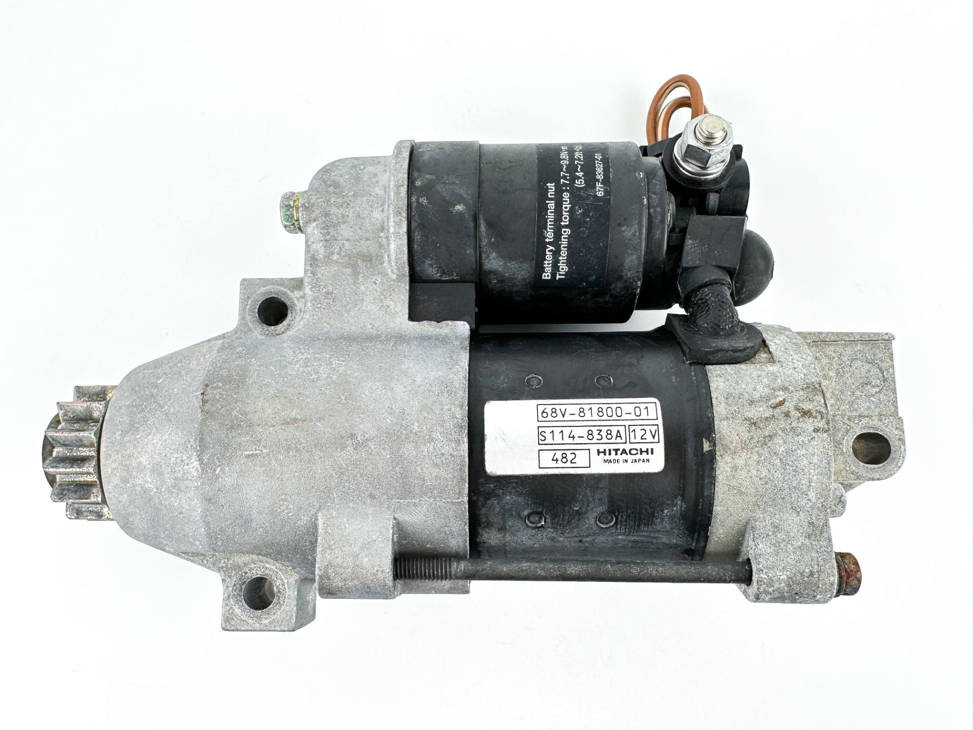 2005 Yamaha 115 HP 4 Stroke Outboard Starter Motor 68V-81800-01-00 OEM