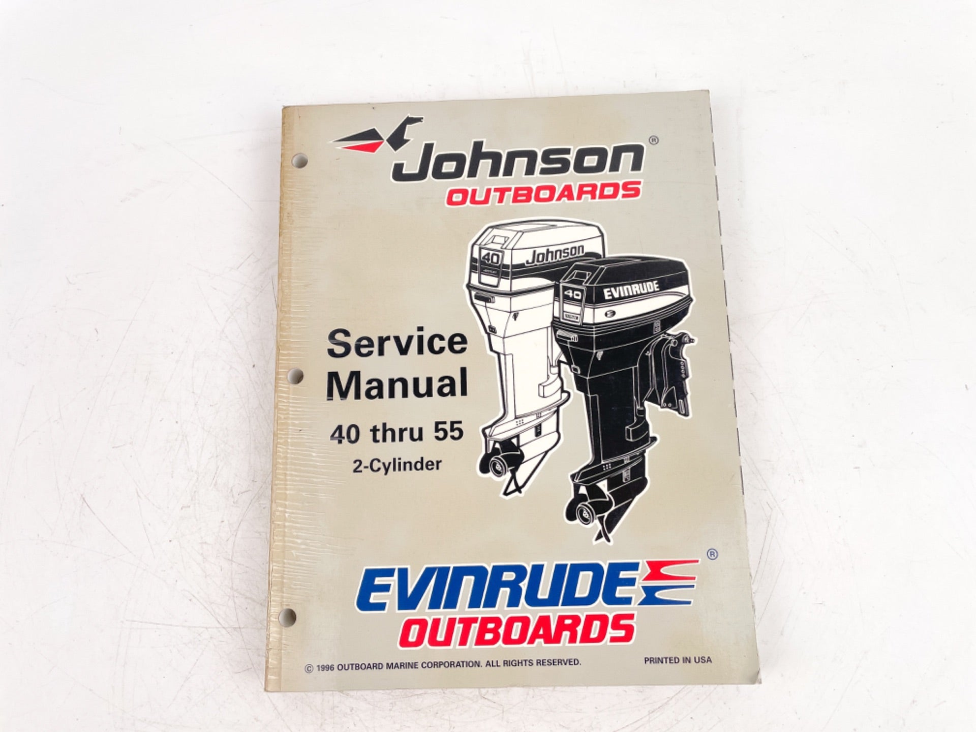 OMC Johnson Evinrude Outboards 40 thru 55 Service Manual 2-Cylinder 507265