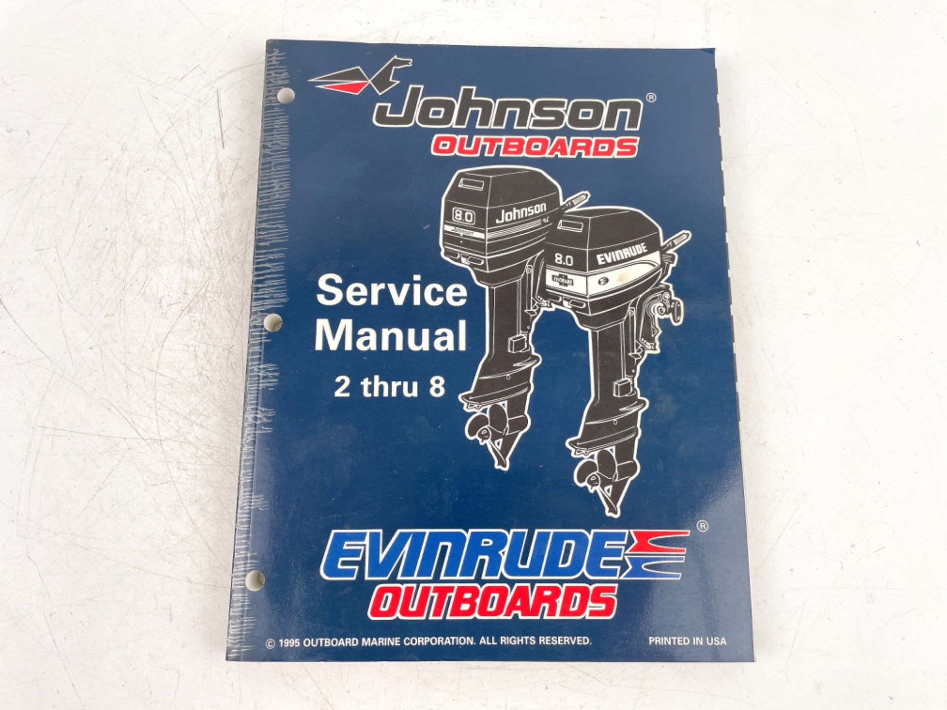 OMC Evinrude Johnson Outboard Service Repair Manual "ED" 2-8 HP 1996 507120