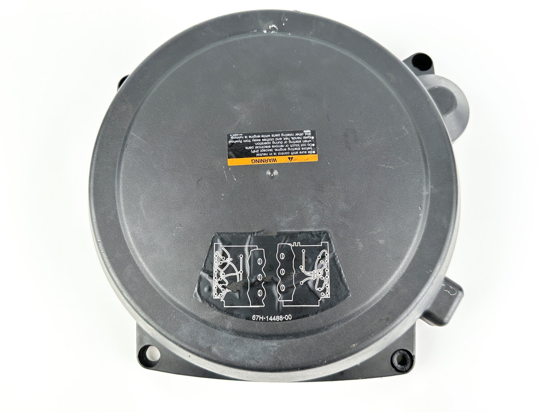 2001 Yamaha 200 HP 2 Stroke Outboard Flywheel Cover 67H-81337-00-00 OEM