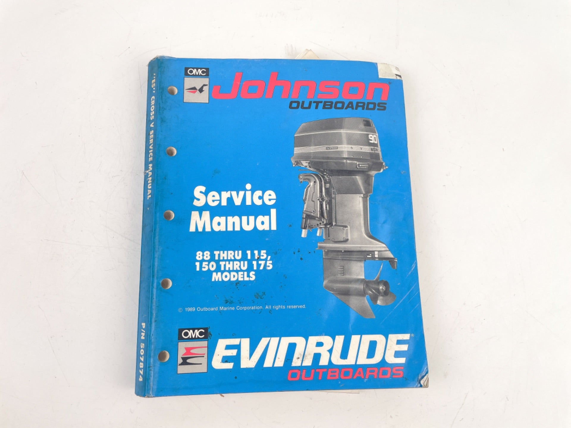 1990 OMC EVINRUDE & JOHNSON 88-115, 150-175 SERVICE MANUAL 507874