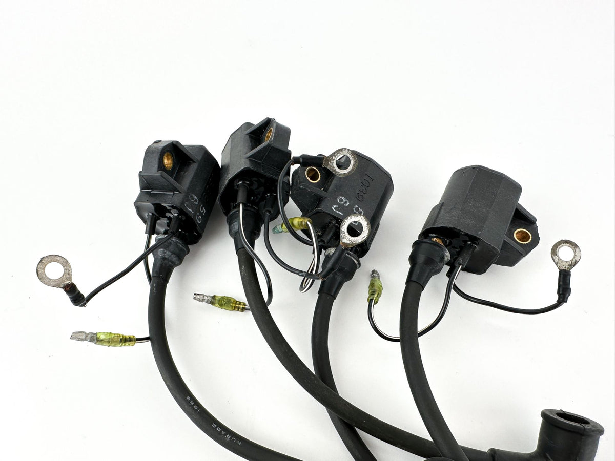 1997 Yamaha 130 HP 2 Stroke Outboard Ignition Coil Set 6R3-85570-01-00 OEM