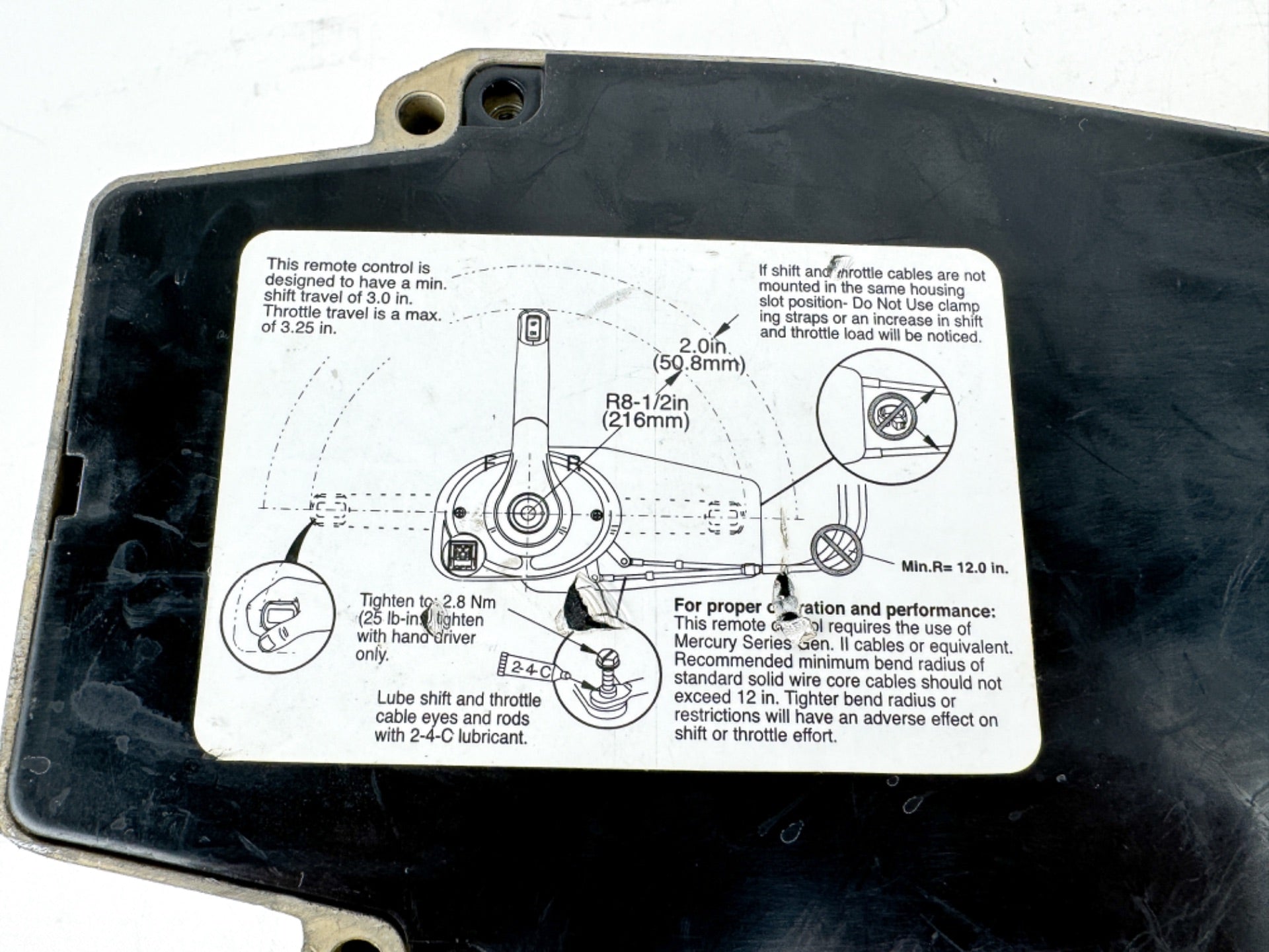 Mercury Side Mount Control Box Assembly 883709A03 - Parts