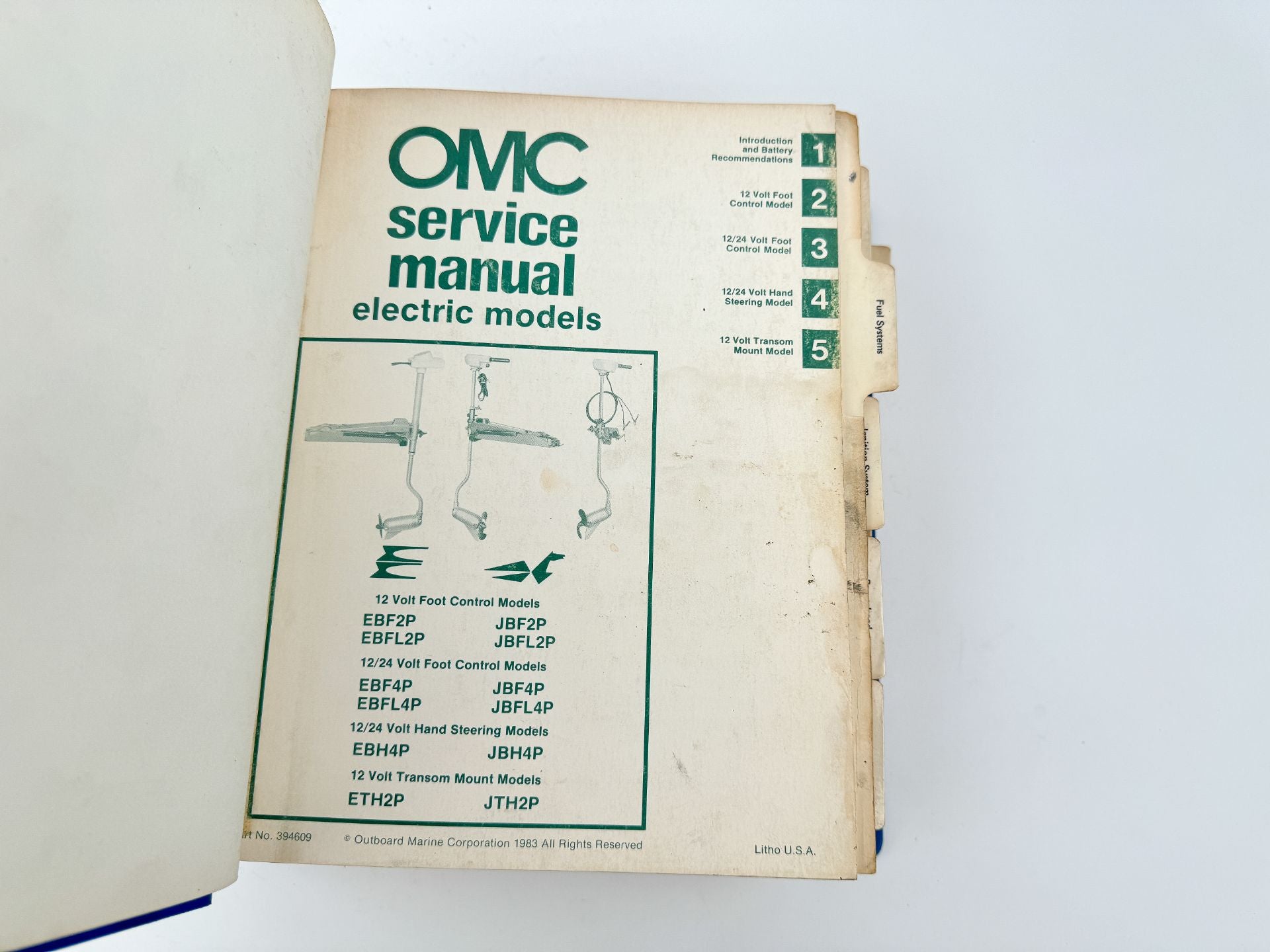 1984 OMC Service Manual Book Set