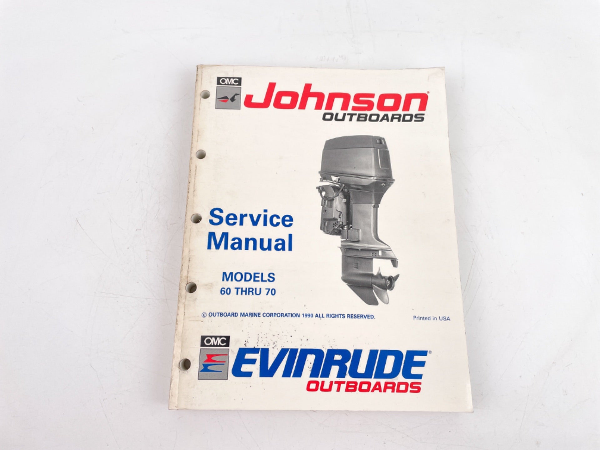 1991 Evinrude/Johnson "EI" Service Manual 60 thru 70 HP Models 507948