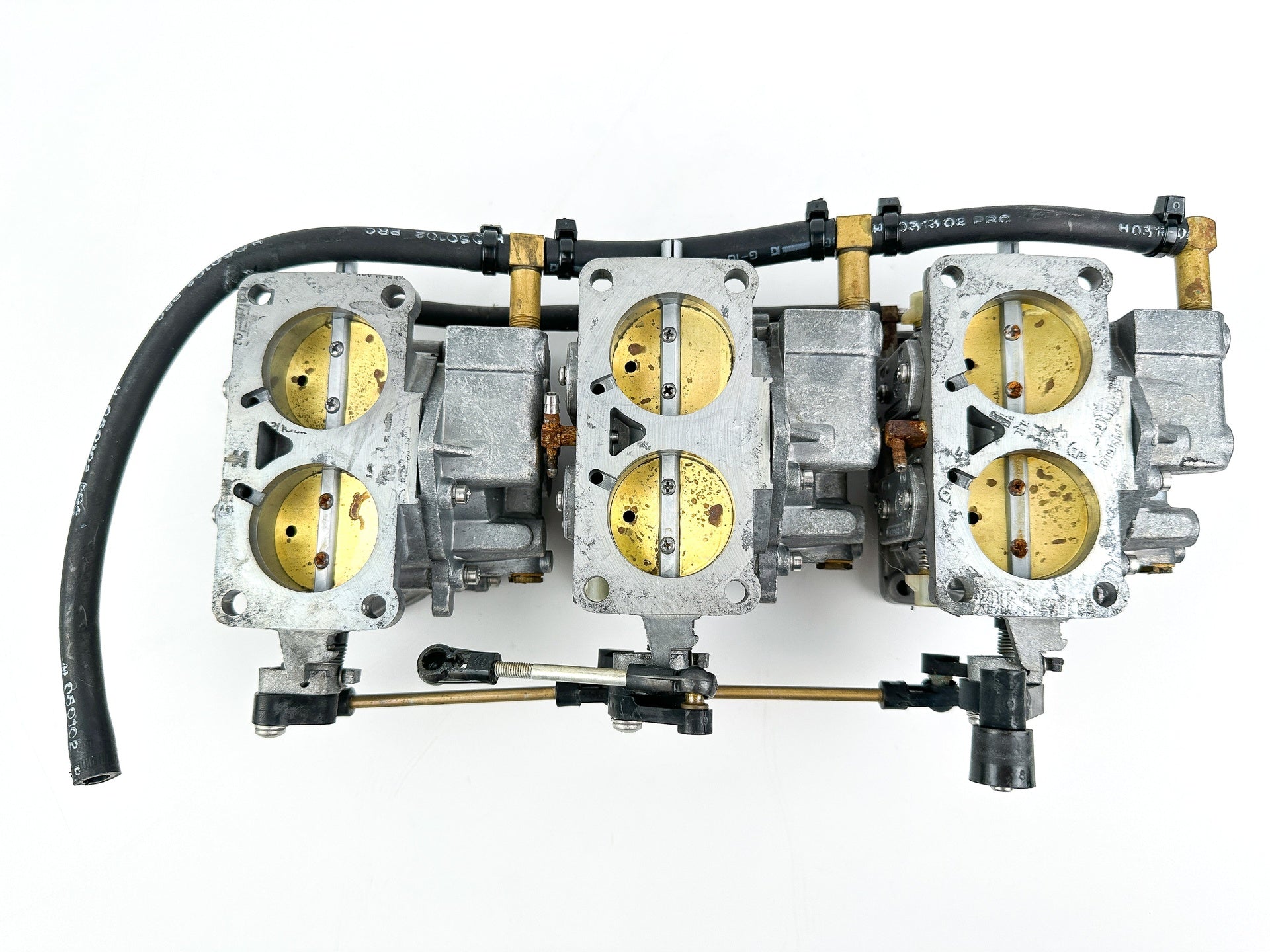 2003 Mercury 150HP Outboard Engine Carburetor Setup Top Middle Bottom 828272T67