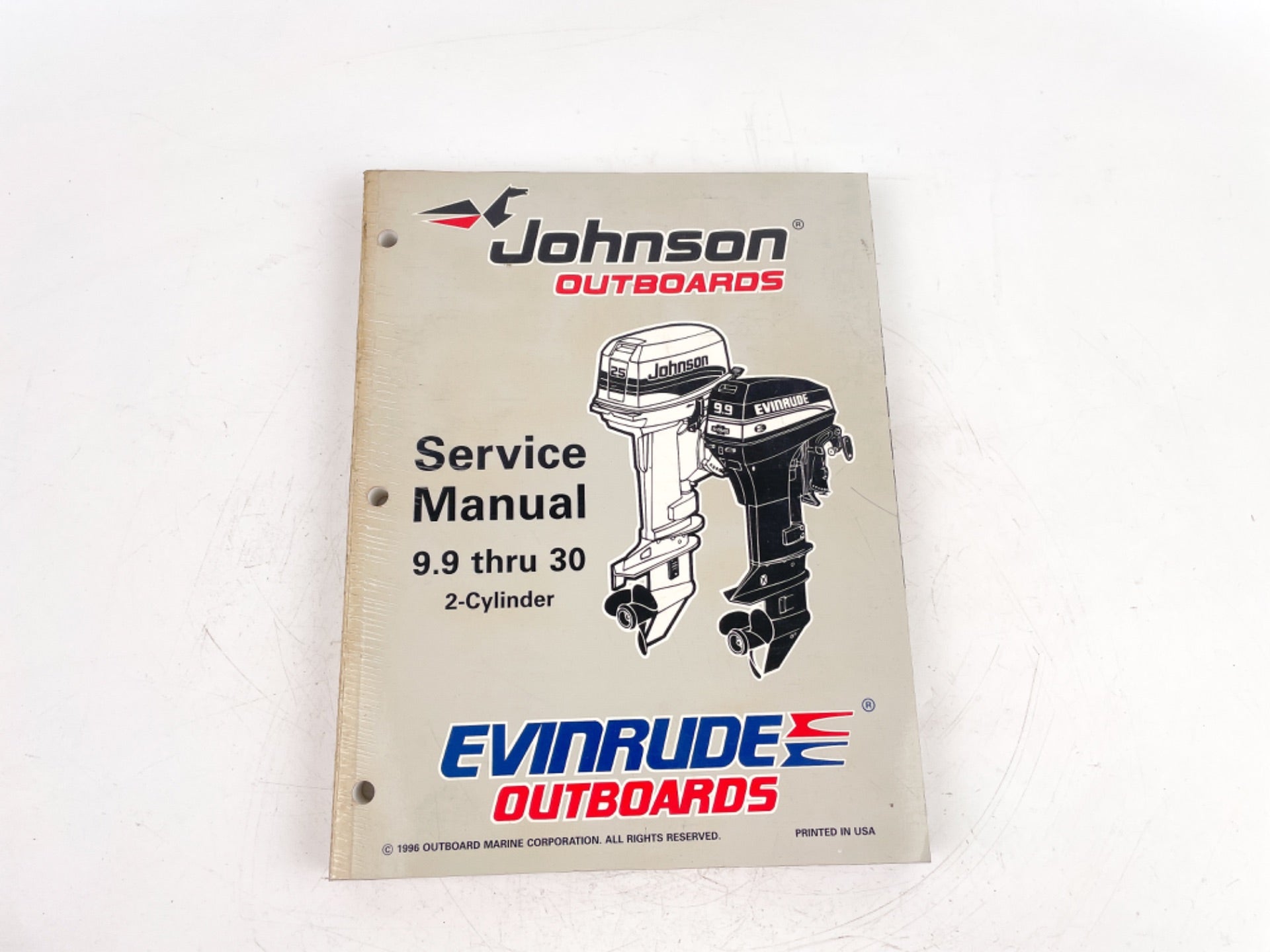 OMC EU Service Manual 9.9 Thru 30 2-cylinder OUTBOARD Johnson EVINRUDE 507263