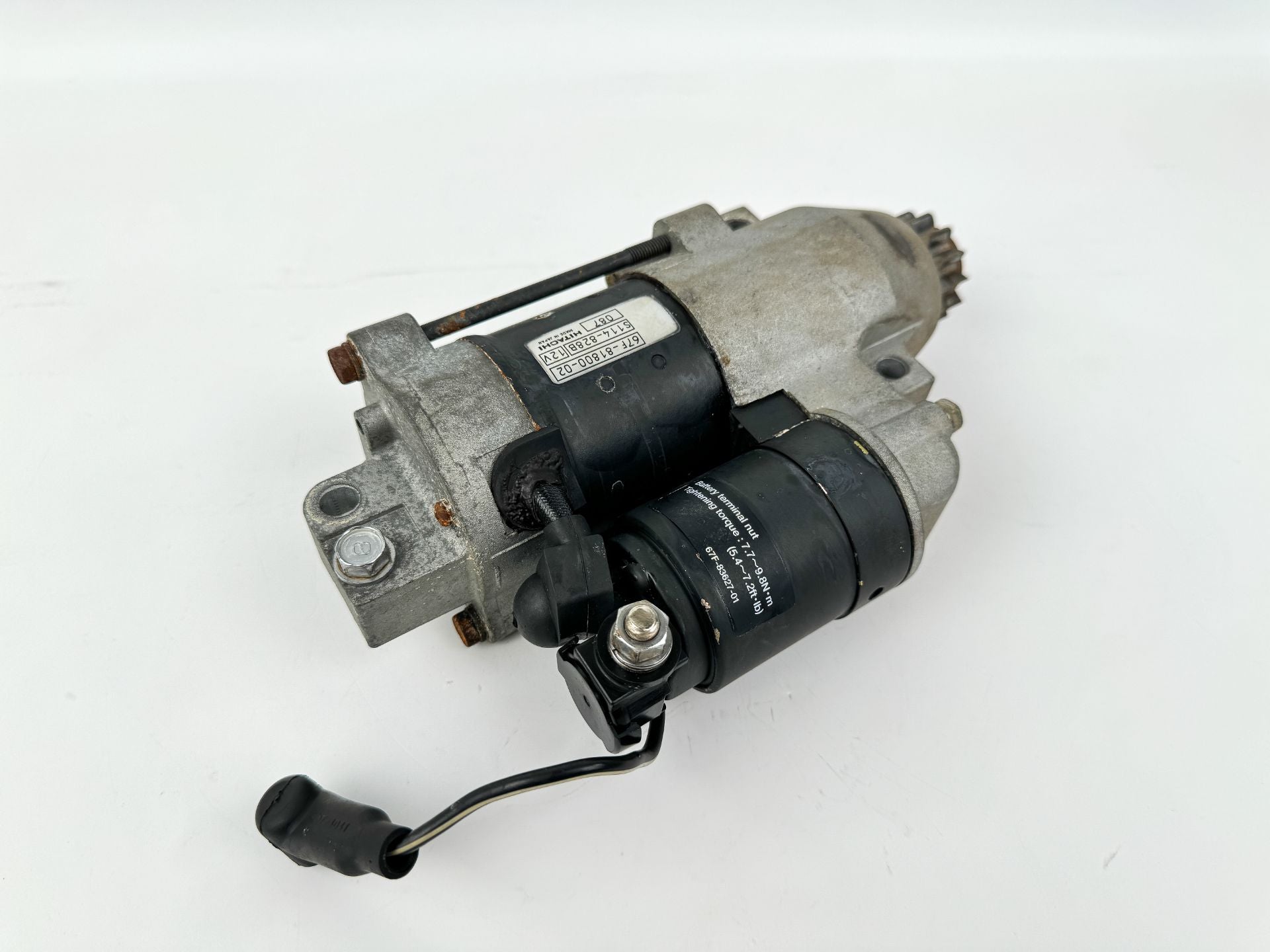 01-04 Yamaha 75 80 90 100 HP 4 Stroke Outboard Starter Motor 67F-81800-02-00