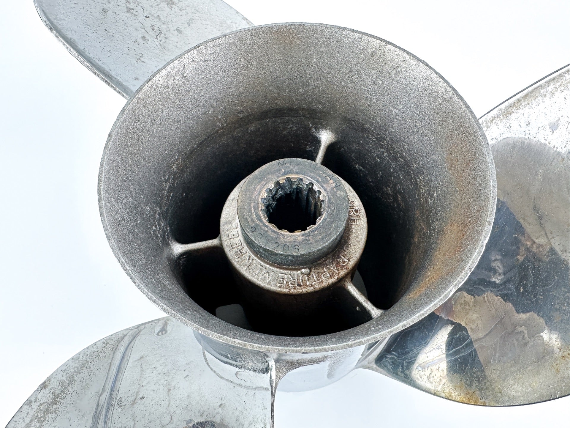 Mercury Rapture Stainless Steel 3 Blade Prop Propeller 14 1/4 X 19P RH Right Hand