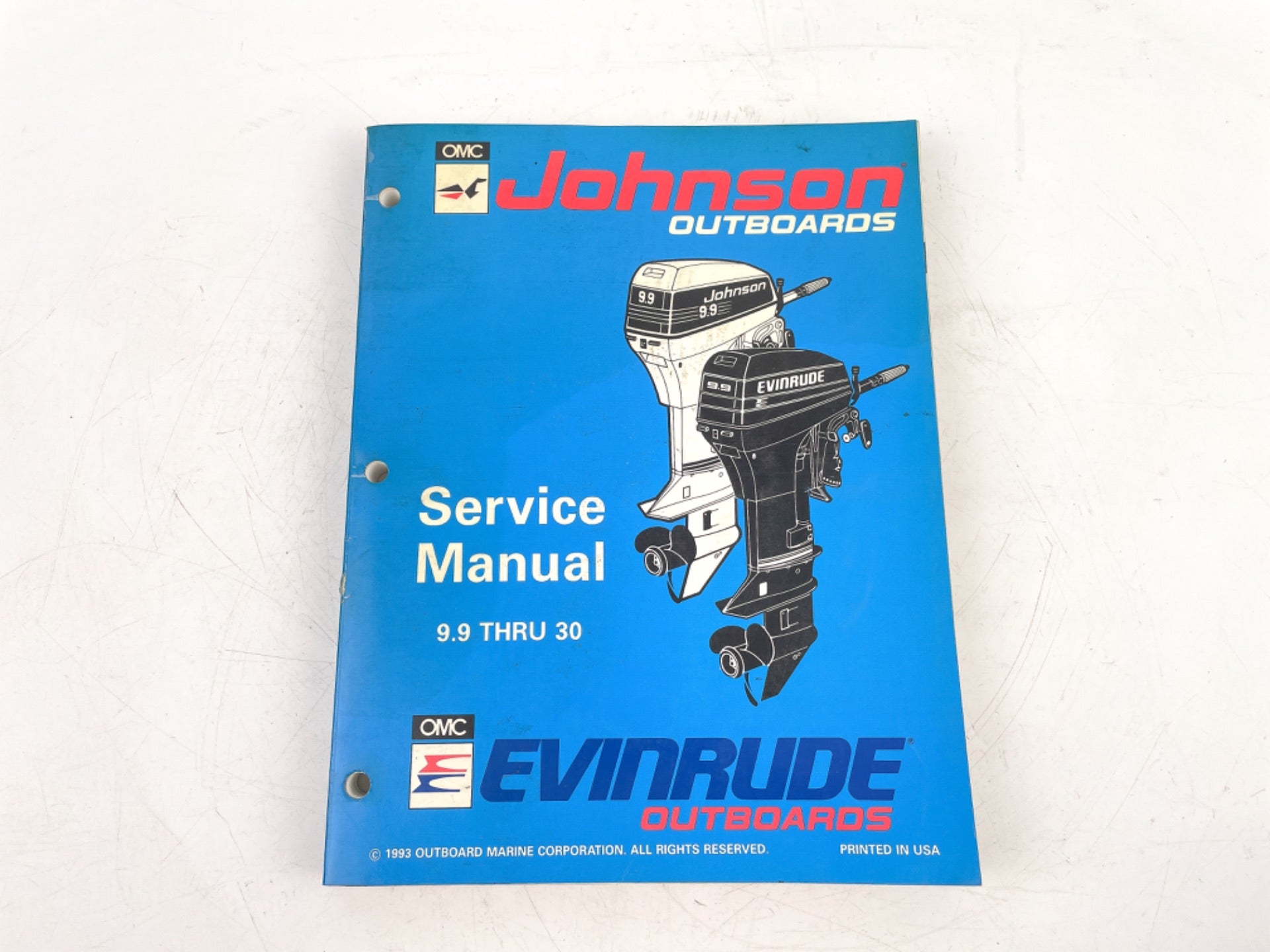 OEM 1993 JOHNSON/E OUTBOARD SERVICE MANUAL 9.9-30 MODELS 500607