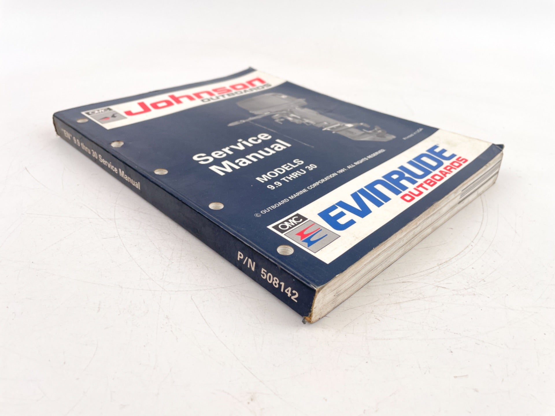 1991 OMC Johnson Evinrude "EN" 9.9 thru 30 HP Model Service Manual 508142