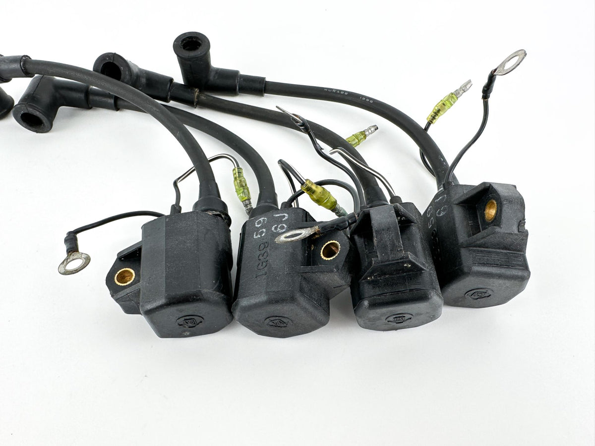 1997 Yamaha 130 HP 2 Stroke Outboard Ignition Coil Set 6R3-85570-01-00 OEM
